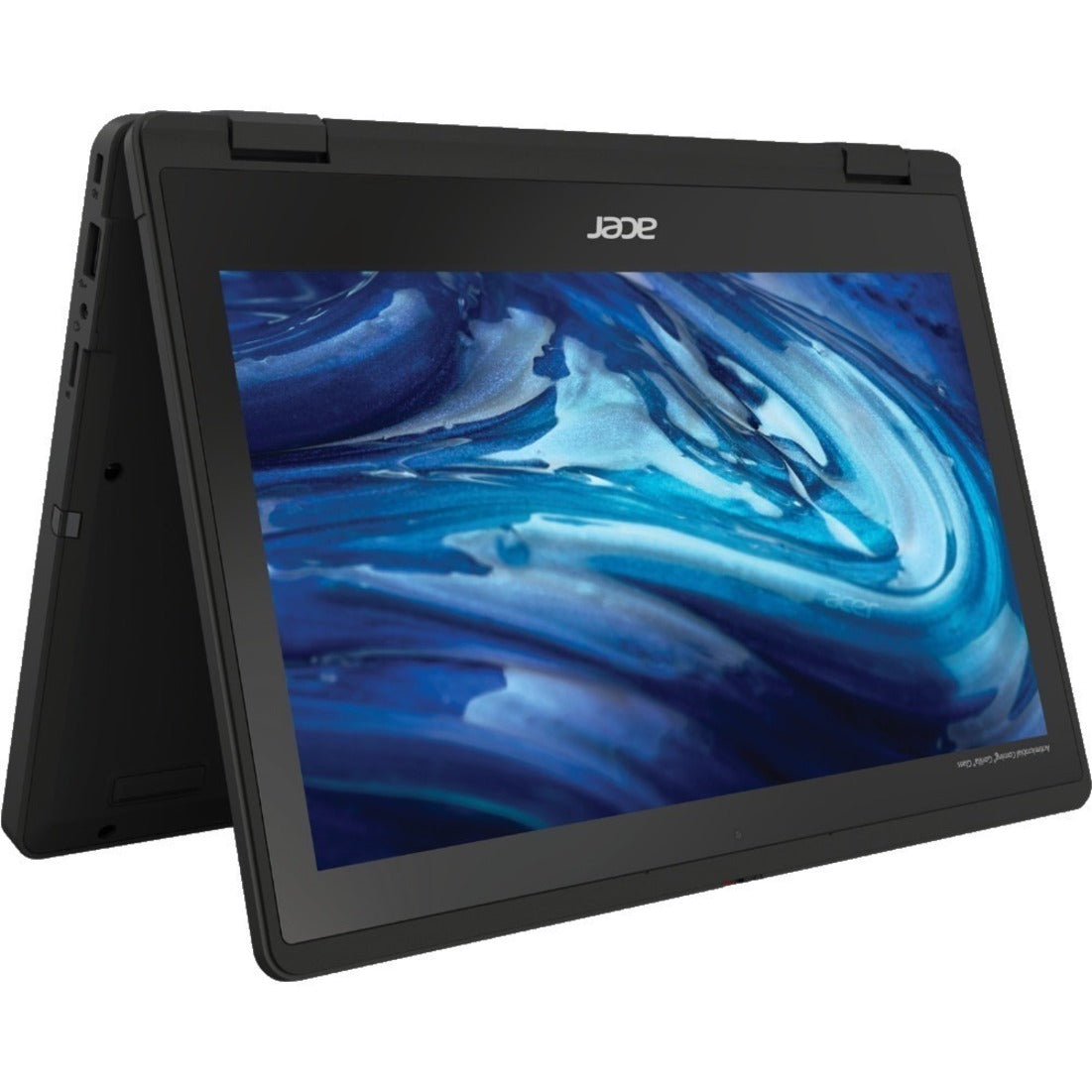 Acer TravelMate B3 Spin 11 Convertible 2-in-1 Notebook, 11.6" HD Touchscreen, Intel N100 Quad-Core, 8GB RAM, 128GB SSD, Windows 11 Pro, Black - NX.VZ0AA.004 (1 Year Warranty)