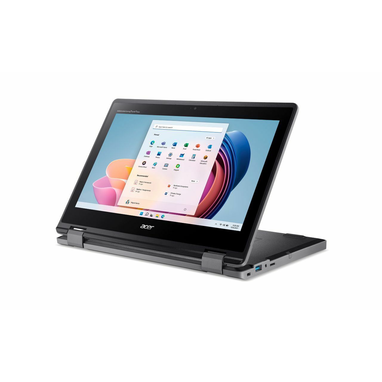 Acer TravelMate B3 Spin 11 Convertible 2-in-1 Notebook, Intel N100 Quad-Core, 4GB RAM, 128GB SSD, 11.6" HD IPS Touch, Windows 11 Pro, 10Hr Battery - NX.VZ0AA.007 (1 Year Warranty)