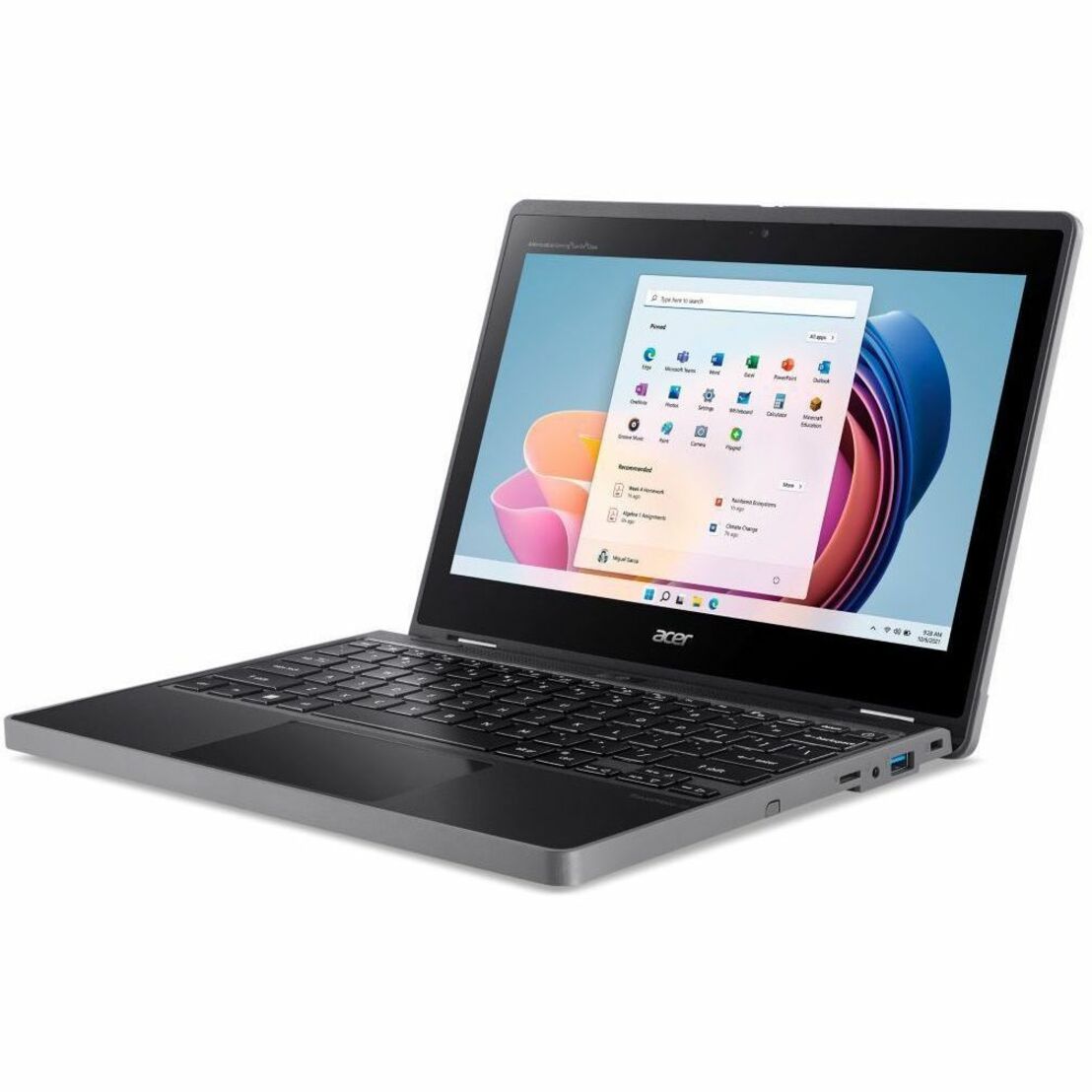 Acer TravelMate B3 Spin 11 Convertible 2-in-1 Notebook, Intel N100 Quad-Core, 4GB RAM, 128GB SSD, 11.6" HD IPS Touch, Windows 11 Pro, 10Hr Battery - NX.VZ0AA.007 (1 Year Warranty)