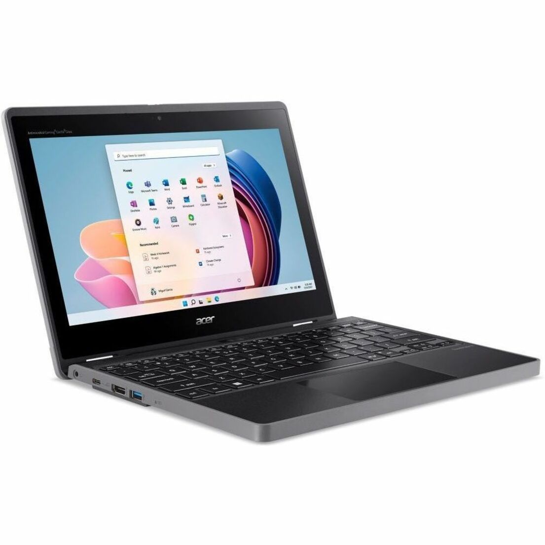 Acer TravelMate B3 Spin 11 Convertible 2-in-1 Notebook, Intel N100 Quad-Core, 4GB RAM, 128GB SSD, 11.6" HD IPS Touch, Windows 11 Pro, 10Hr Battery - NX.VZ0AA.007 (1 Year Warranty)