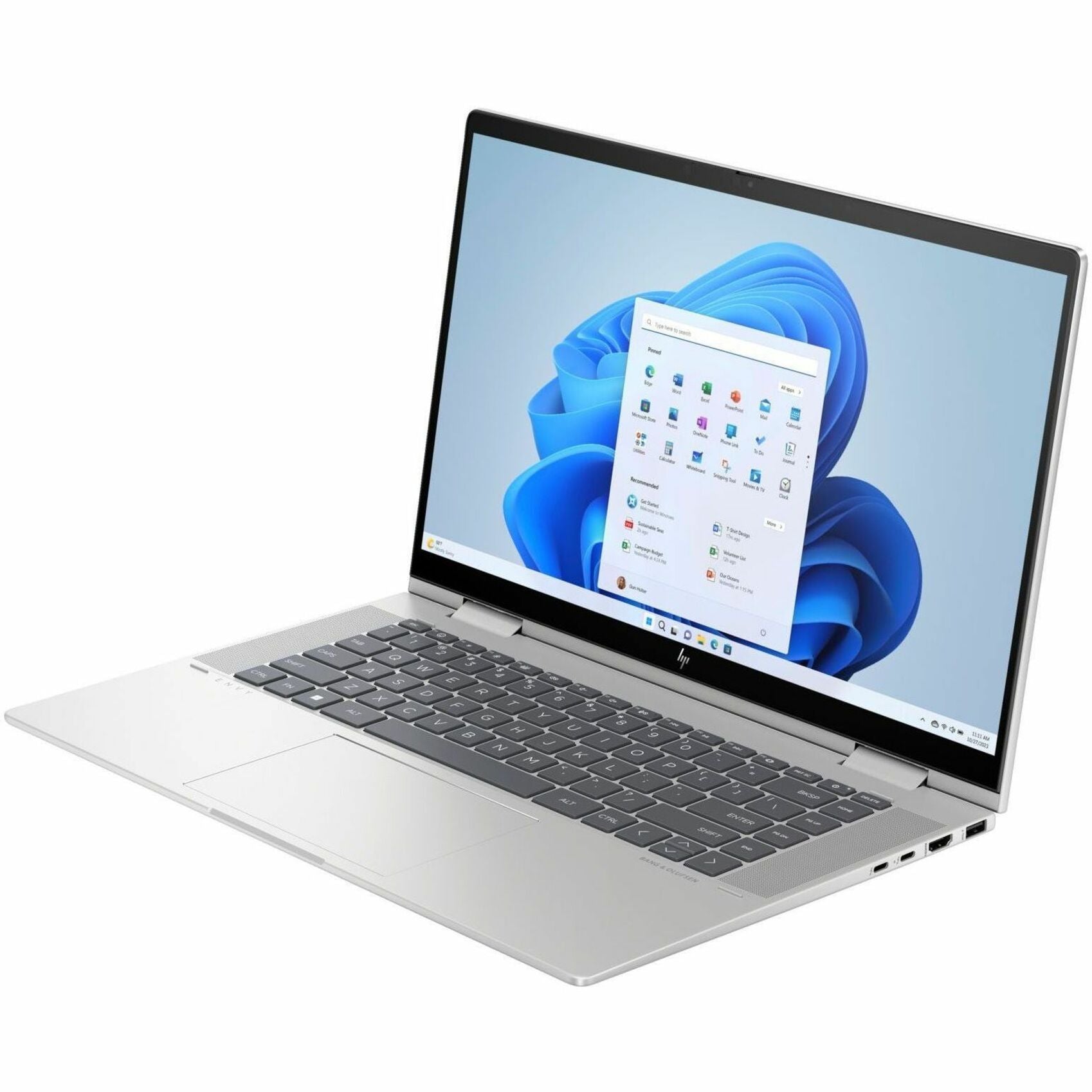 HP ENVY x360 Convertible 2-in-1 Notebook, 15.6" FHD IPS Touchscreen, 13th Gen Intel Core i7-1355U, 16GB RAM, 1TB SSD, Intel Iris Xe Graphics, Windows 11, Natural Silver - 7X8R6UAR#ABA (Refurbished)