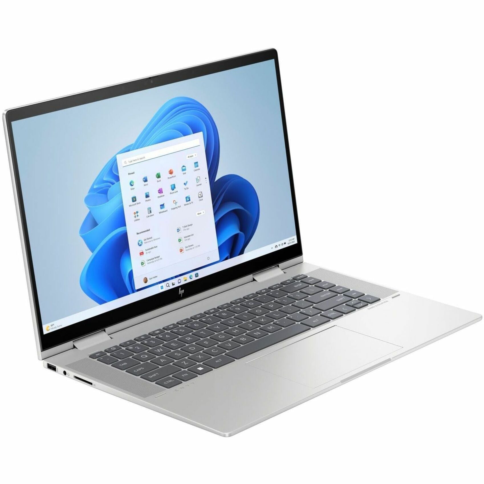 HP ENVY x360 Convertible 2-in-1 Notebook, 15.6" FHD IPS Touchscreen, 13th Gen Intel Core i7-1355U, 16GB RAM, 1TB SSD, Intel Iris Xe Graphics, Windows 11, Natural Silver - 7X8R6UAR#ABA (Refurbished)