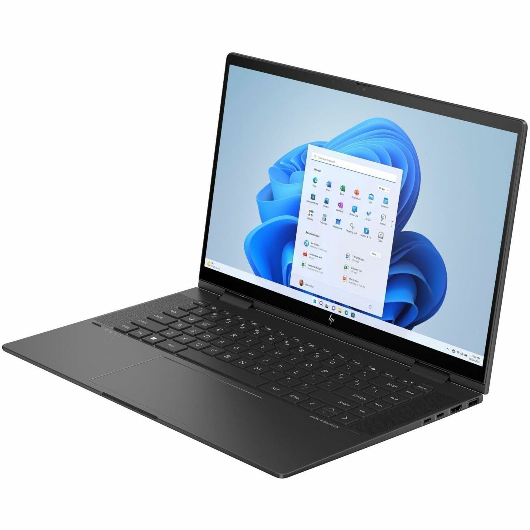 HP ENVY x360 2024 Convertible 2-in-1 Notebook, 15.6" FHD IPS Touchscreen, AMD Ryzen 7 7730U, 16GB RAM, 512GB SSD, Windows 11, 14Hr Battery, Nightfall Black - 7H1T1UARABA (1 Year Warranty)