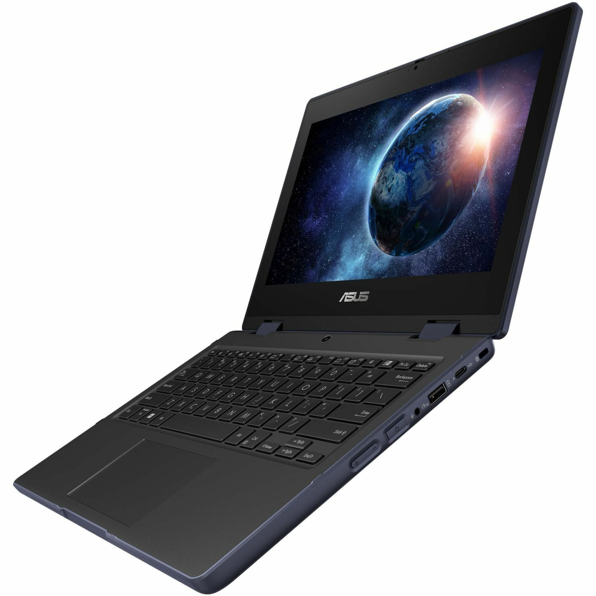 ASUS BR1104F Convertible 2-in-1 Notebook, 11.6" HD Touchscreen, Intel N100 Quad-Core, 4GB LPDDR5, Windows 11 Pro Education, AI-Powered, Rugged Design, Mineral Gray - BR1104FGA-YS14T (1 Year Warranty)