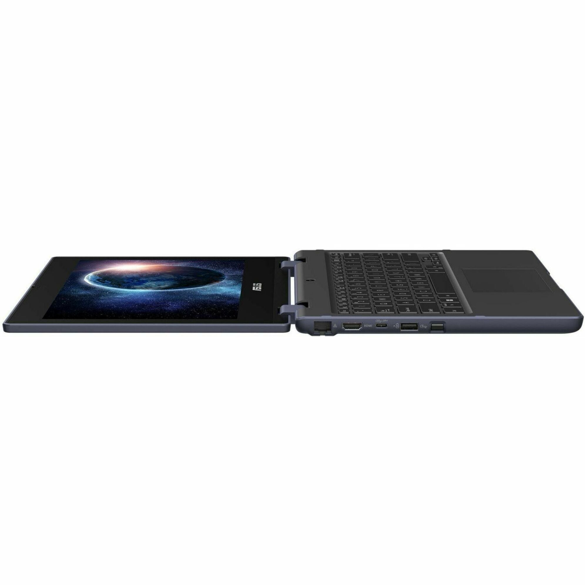 ASUS 2024 BR1104F Convertible 2-in-1 Notebook, 11.6" HD Touchscreen, Intel N200 Quad-Core, 8GB LPDDR5, 128GB SSD, Windows 11 Pro Education, Military-Grade Durability, Mineral Gray - BR1104FGA-YS24T-S (1 Year Warranty)