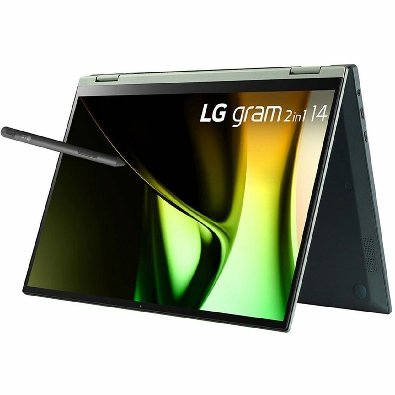 LG gram 2024 Convertible 2-in-1 Notebook, 14" IPS Touchscreen, Intel Core Ultra 7, 16GB RAM, 512GB SSD, Windows 11 Pro, Gorilla Glass Victus - 14T90S-G.APB5U1 (1 Year Warranty)