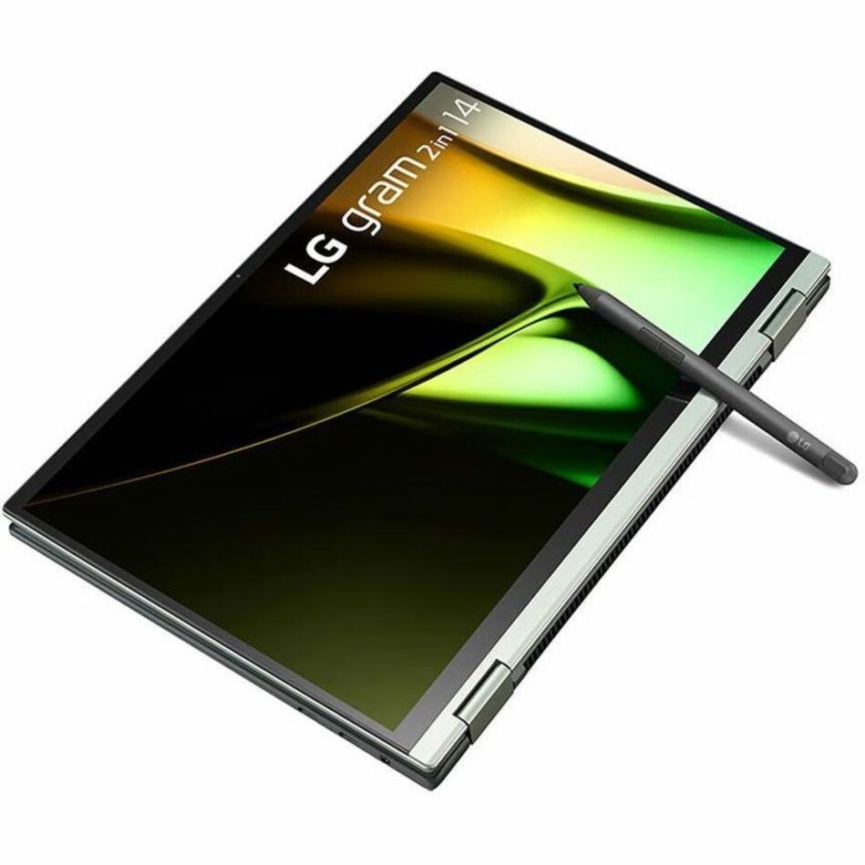 LG gram 2024 Convertible 2-in-1 Notebook, 14" IPS Touchscreen, Intel Core Ultra 7, 16GB RAM, 512GB SSD, Windows 11 Pro, Gorilla Glass Victus - 14T90S-G.APB5U1 (1 Year Warranty)