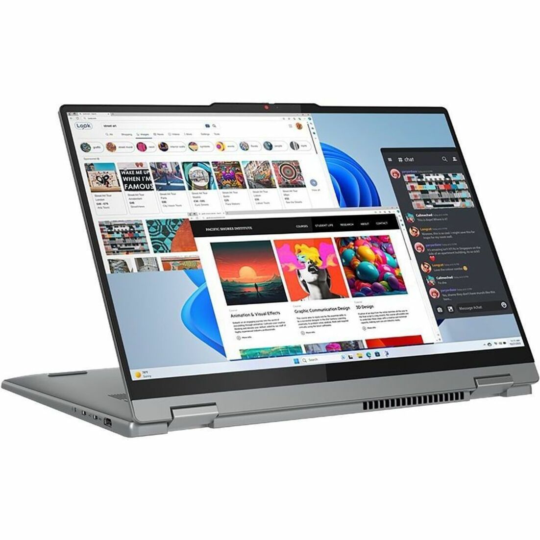 Lenovo IdeaPad 5 2-in-1 Convertible Notebook, 16" IPS Touchscreen, Intel Core 5 120U, 8GB RAM, 512GB SSD, Windows 11, 17.5Hr Battery, Luna Gray - 83DU0005US (1 Year Warranty)