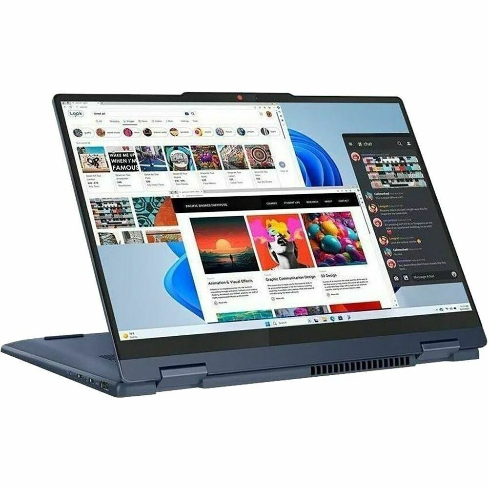 Lenovo IdeaPad 5 14AHP9 Convertible 2-in-1 Notebook, AMD Ryzen 5 8645HS, 16GB RAM, 1TB SSD, 14" WUXGA Touchscreen, Windows 11, Cosmic Blue - 83DR000SUS (1 Year Warranty)