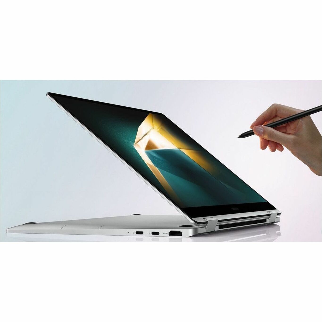 Samsung 2024 Galaxy Book4 360 Convertible 2-in-1 Notebook, 15.6" AMOLED Touchscreen, Intel Core i5-120U, 16GB RAM, 256GB SSD, Thunderbolt 4, Silver - NP754QGK-KS3US (1 Year Warranty)