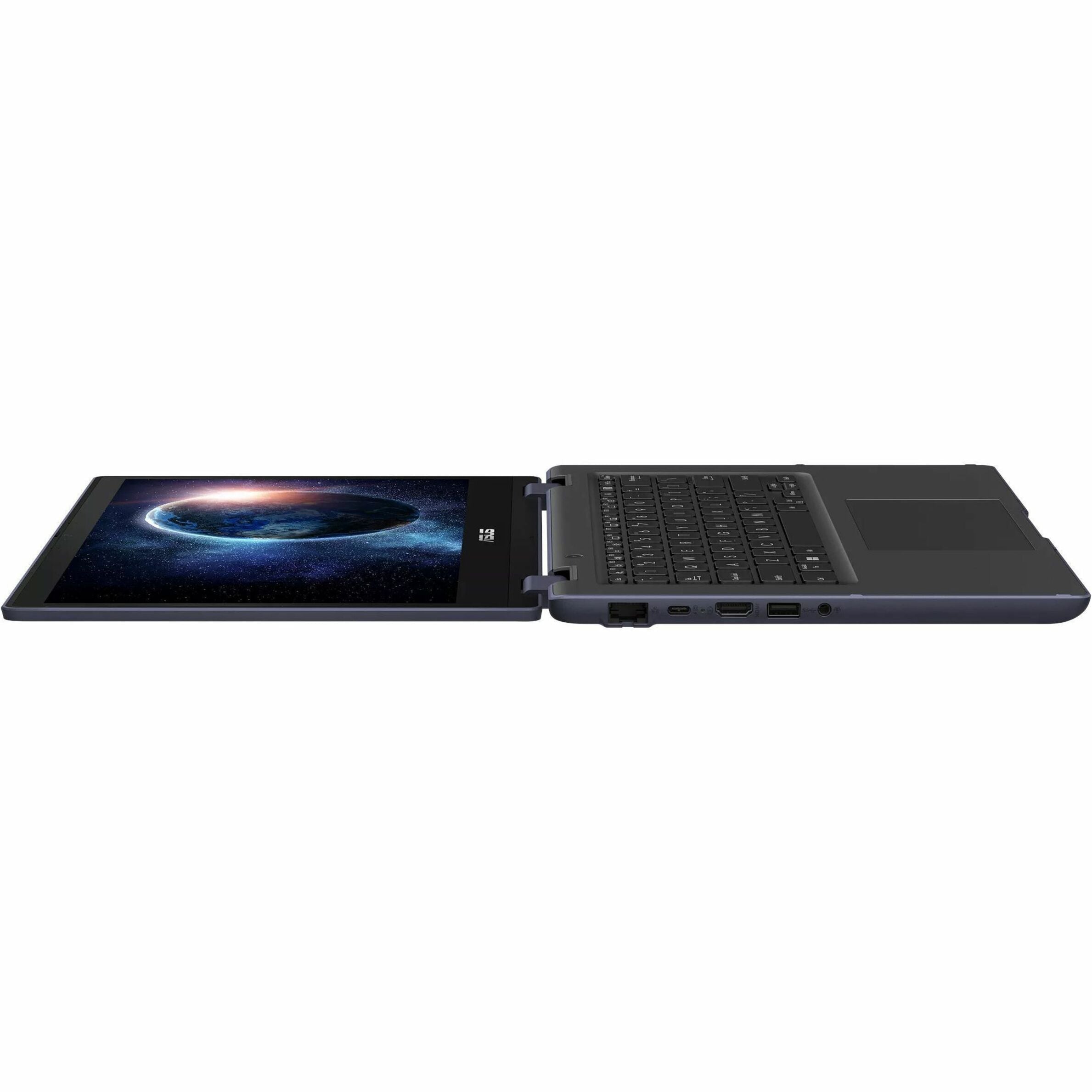 ASUS BR1402F Convertible 2-in-1 Notebook, 14" FHD Touchscreen, Intel Core i3-N305, 16GB DDR4, 256GB SSD, Windows 11 Pro, Rugged Military-Grade, Mineral Gray - BR1402FGA-YS36T-S (1 Year Warranty)