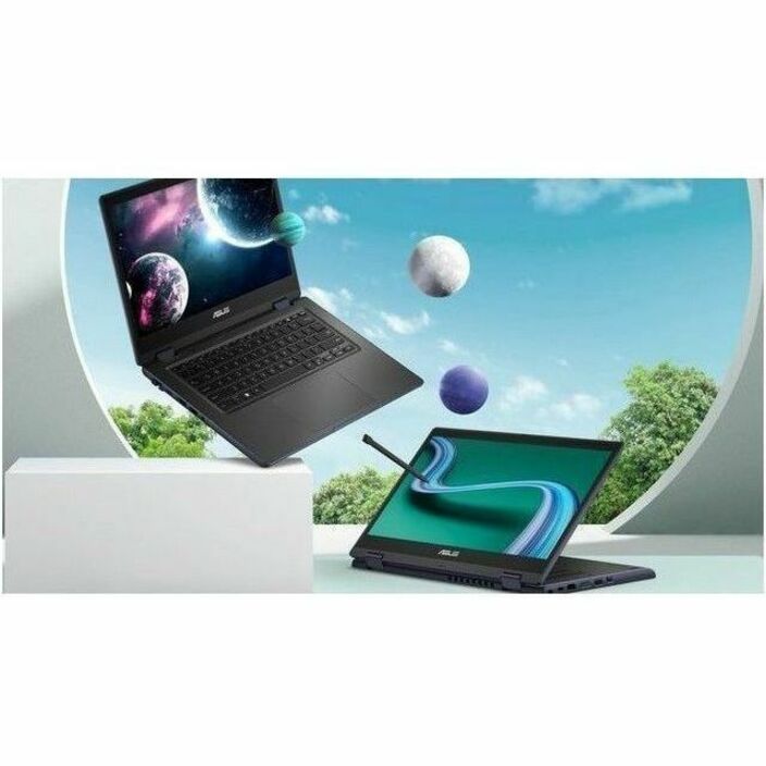 ASUS BR1402F Convertible 2-in-1 Notebook, 14" FHD Touchscreen, Intel Core i3-N305, 16GB DDR4, 256GB SSD, Windows 11 Pro, Rugged Military-Grade, Mineral Gray - BR1402FGA-YS36T-S (1 Year Warranty)