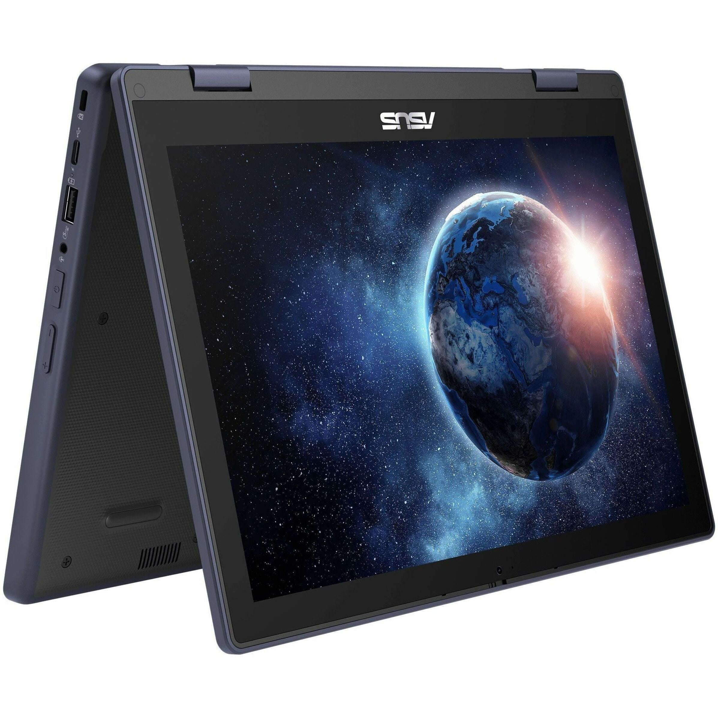 ASUS BR1204F Convertible 2-in-1 Notebook, 12.2" WUXGA Touchscreen, Intel N200, 8GB DDR5, 128GB SSD, Rugged Design, Windows 11 Pro Education, Mineral Gray - BR1204FGA-YS24T-S (1 Year Warranty) [Discontinued]