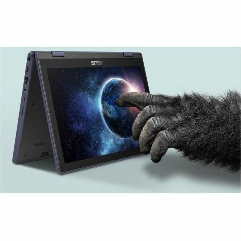 ASUS BR1204F Convertible 2-in-1 Notebook, 12.2" WUXGA Touchscreen, Intel N200, 8GB DDR5, 128GB SSD, Rugged Design, Windows 11 Pro Education, Mineral Gray - BR1204FGA-YS24T-S (1 Year Warranty) [Discontinued]