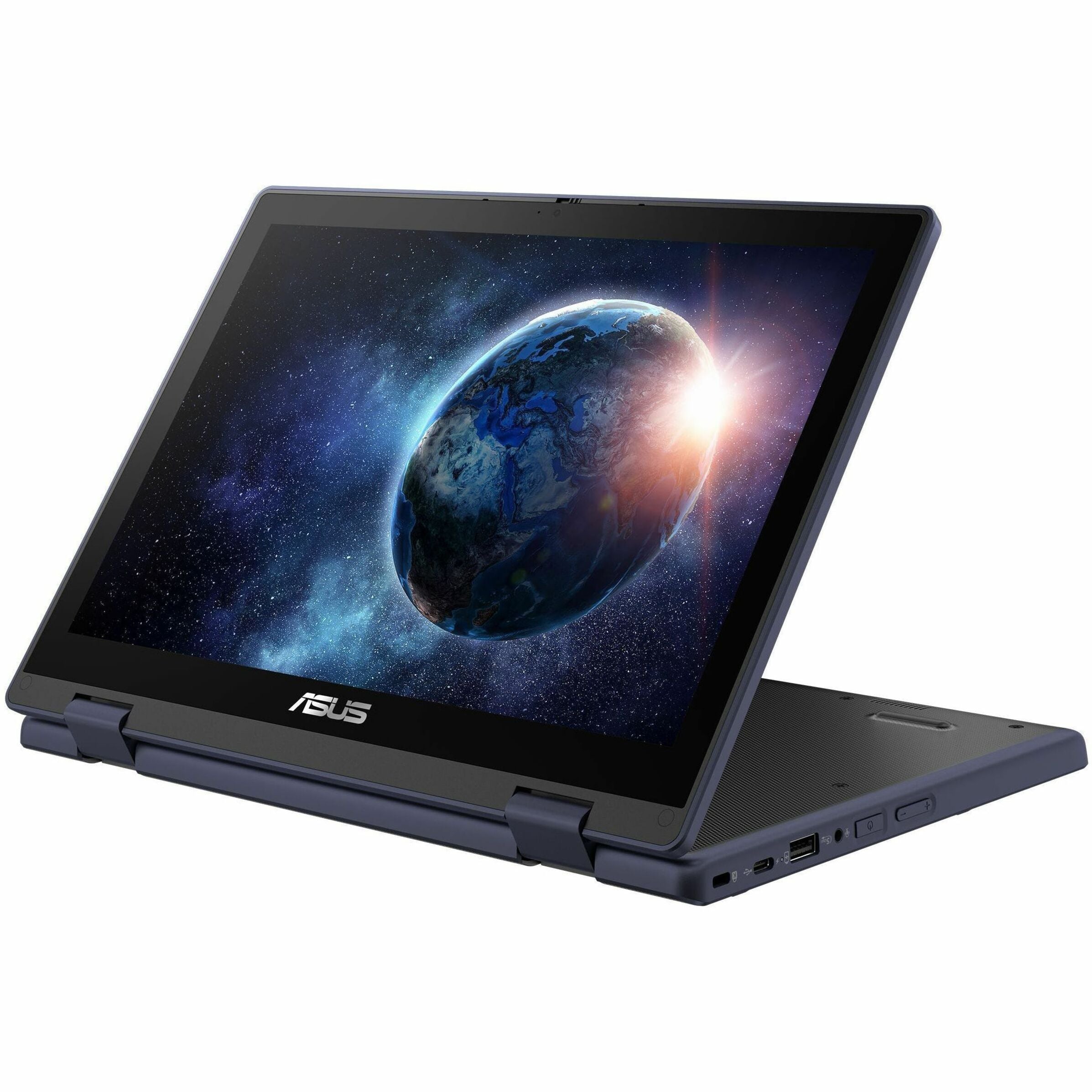 ASUS BR1204F Convertible 2-in-1 Notebook, 12.2" WUXGA Touchscreen, Intel N200, 8GB DDR5, 128GB SSD, Rugged Design, Windows 11 Pro Education, Mineral Gray - BR1204FGA-YS24T-S (1 Year Warranty) [Discontinued]
