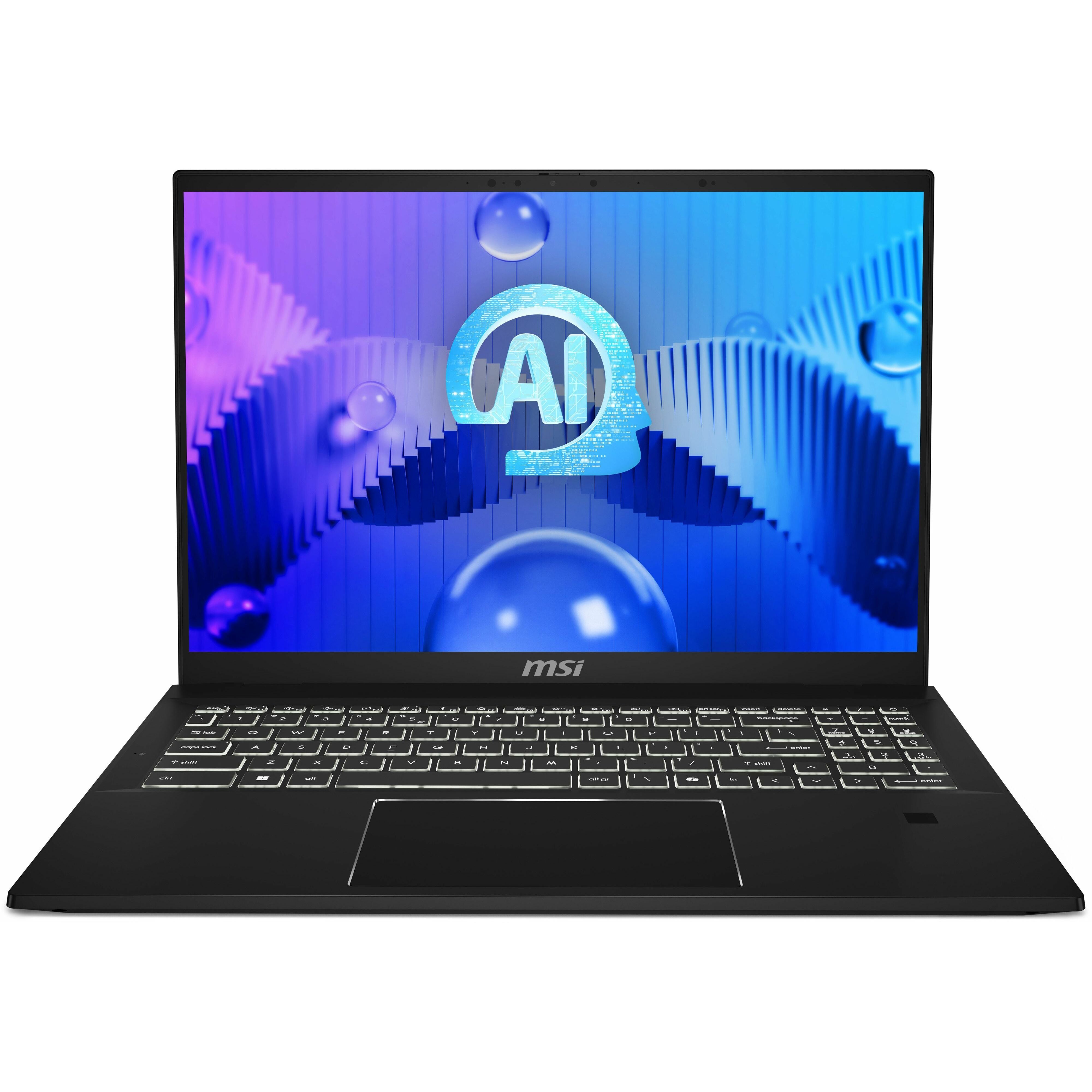 MSI Summit E16 AI Evo 2024 Convertible 2-in-1 Notebook, Intel Core Ultra 7, 32GB LPDDR5, 1TB SSD, 16" QHD+ 165Hz Touch, Intel Arc Graphics, Windows 11 Pro, Ink Black - SUM16EVO14024 (1 Year Warranty)