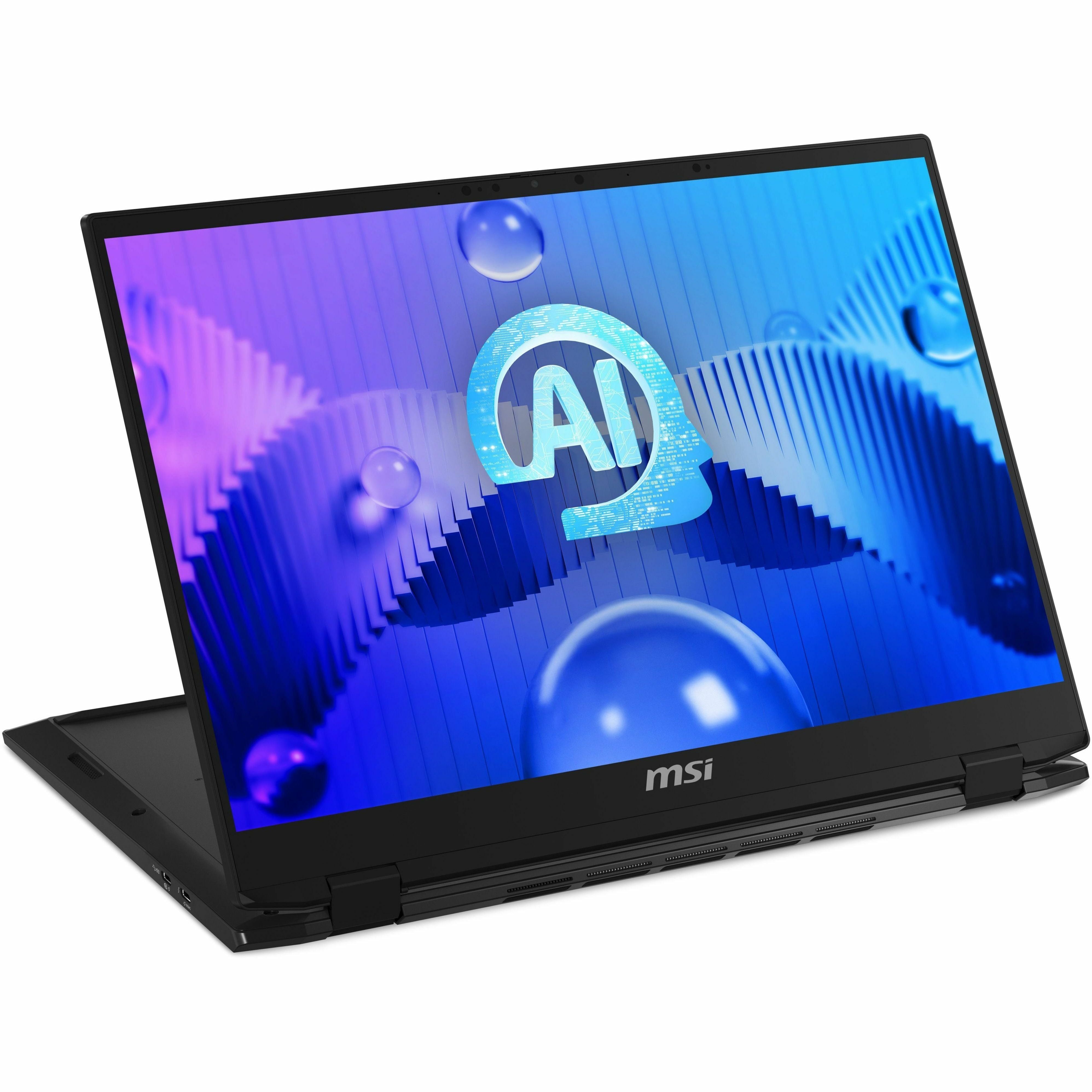 MSI Summit E16 AI Studio Convertible 2-in-1 Notebook, Intel Core Ultra 7 155H, 32GB RAM, 1TB SSD, RTX 4060 8GB, 16" QHD+ 165Hz Touch, Windows 11 Pro, Black - SUM16STU14037 (3 Year Warranty)