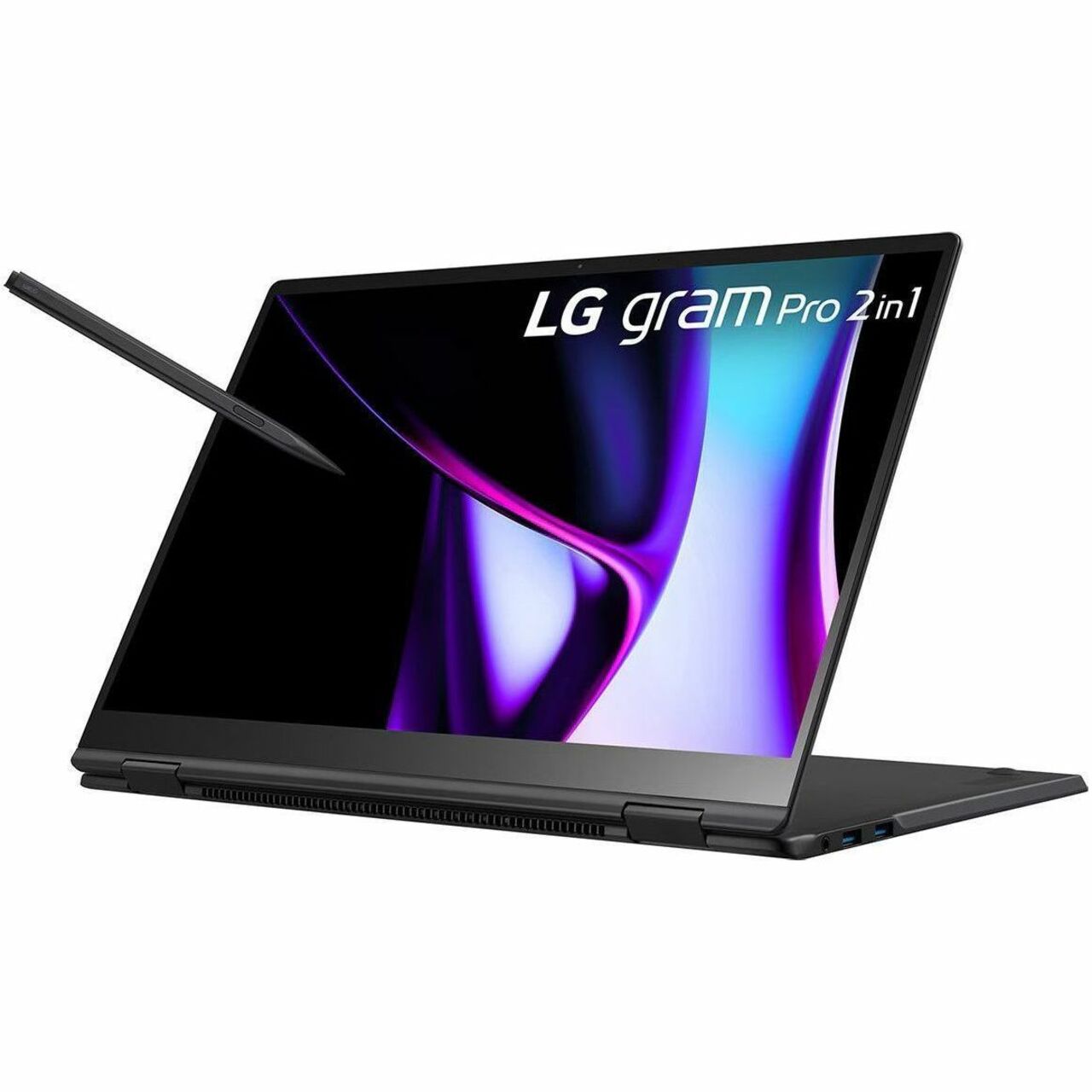 LG gram Pro 2024 16" Convertible 2-in-1 Notebook, Intel Core Ultra 5, 16GB DDR RAM, 1TB SSD, Windows 11 Pro, IPS Touchscreen, Face Recognition, MIL-STD810G - 16T90SP-G.APB4U1 (1 Year Warranty)