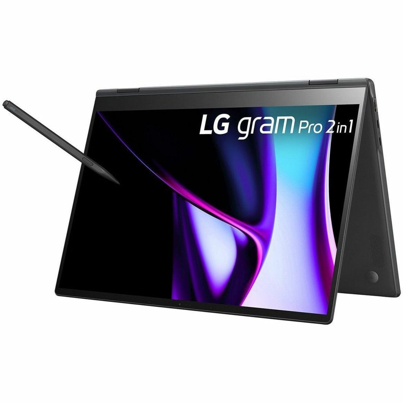 LG gram Pro 2024 16" Convertible 2-in-1 Notebook, Intel Core Ultra 5, 16GB DDR RAM, 1TB SSD, Windows 11 Pro, IPS Touchscreen, Face Recognition, MIL-STD810G - 16T90SP-G.APB4U1 (1 Year Warranty)