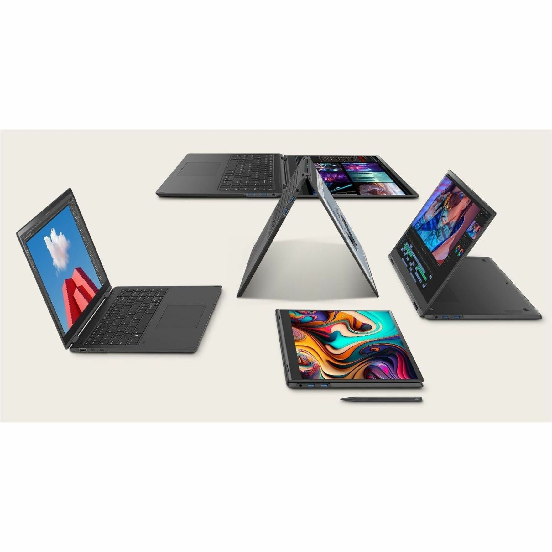 LG gram Pro 2024 16" Convertible 2-in-1 Notebook, Intel Core Ultra 5, 16GB DDR RAM, 1TB SSD, Windows 11 Pro, IPS Touchscreen, Face Recognition, MIL-STD810G - 16T90SP-G.APB4U1 (1 Year Warranty)