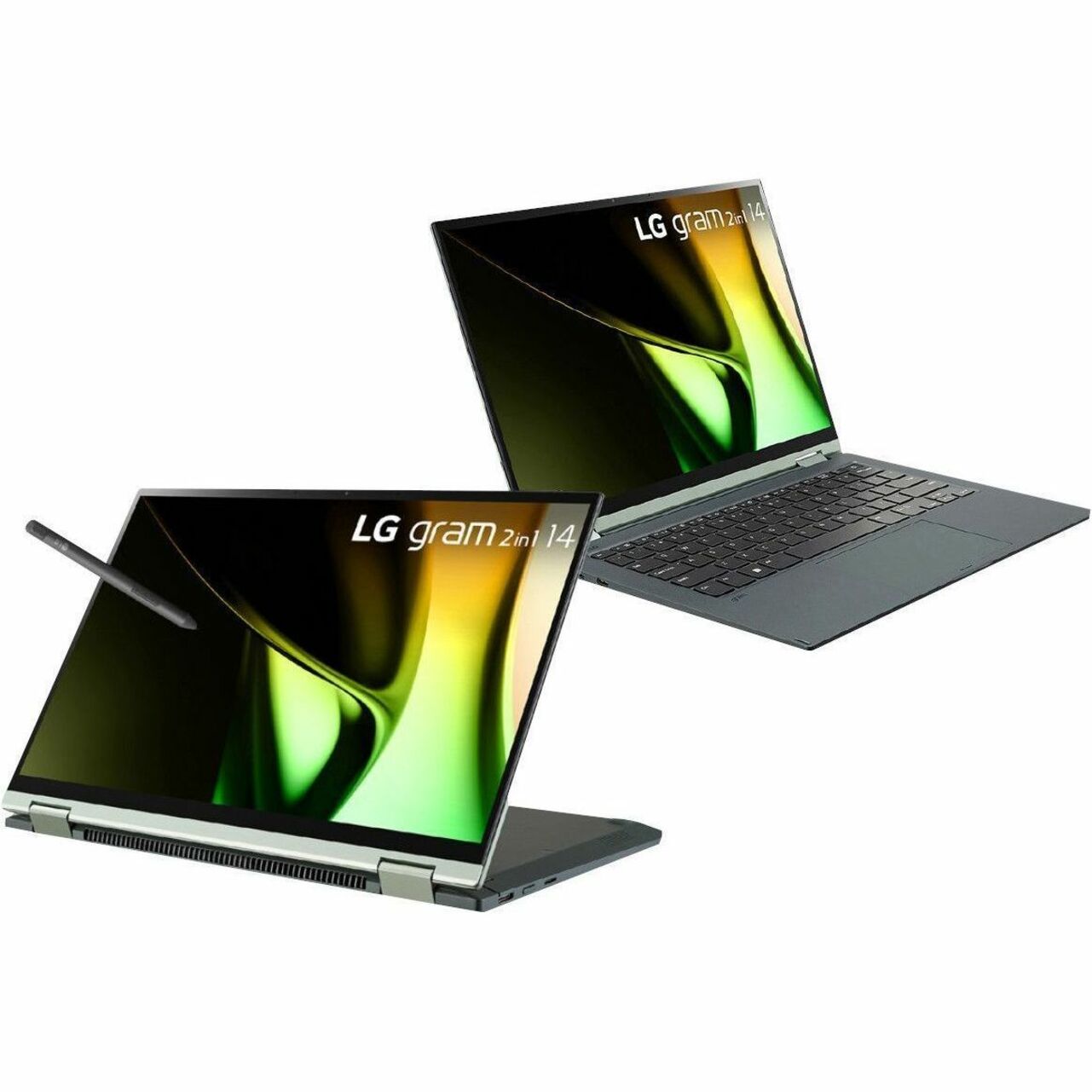 LG gram Pro 2024 16" Convertible 2-in-1 Notebook, Intel Core Ultra 5, 16GB DDR RAM, 1TB SSD, Windows 11 Pro, IPS Touchscreen, Face Recognition, MIL-STD810G - 16T90SP-G.APB4U1 (1 Year Warranty)