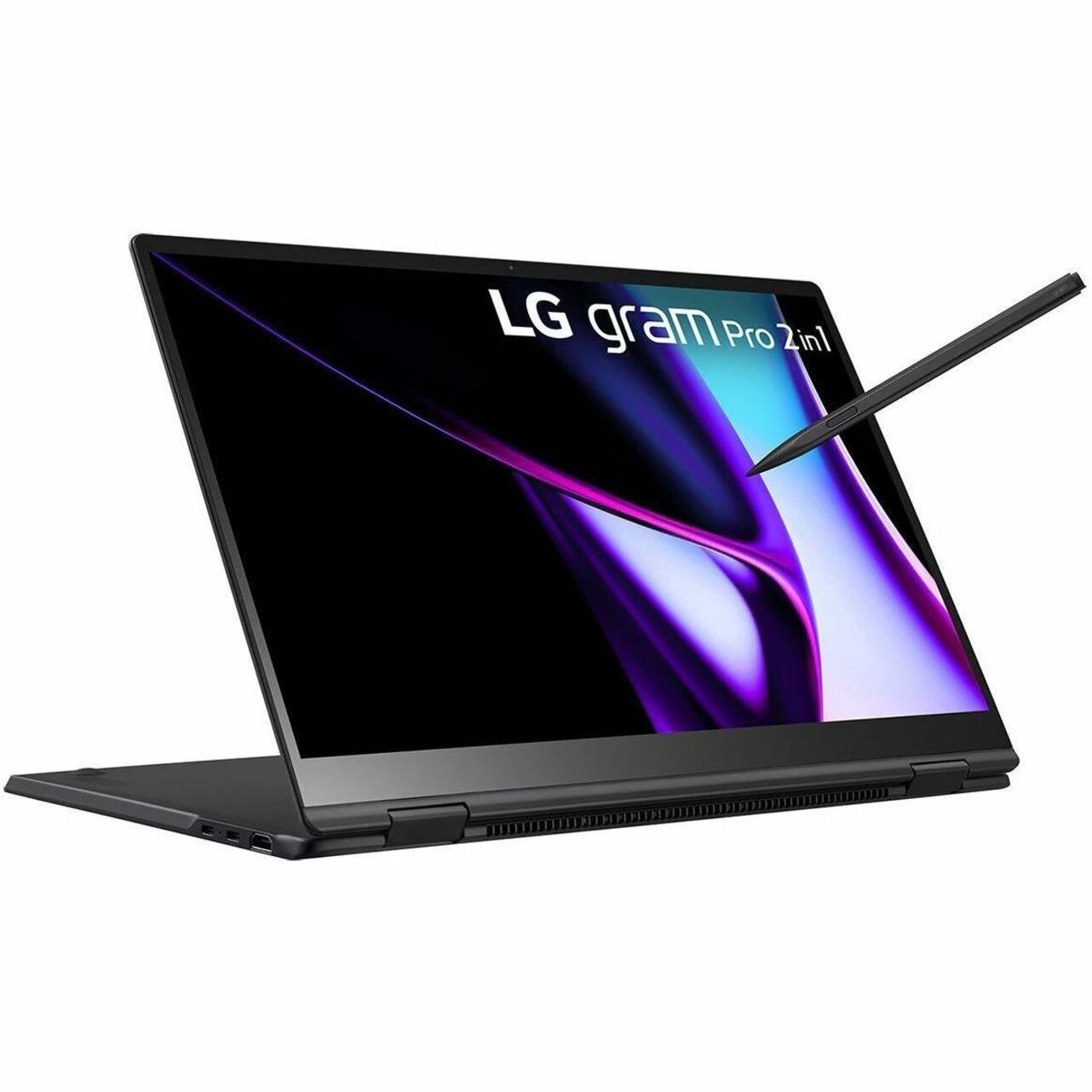 LG gram Pro 2024 16" Convertible 2-in-1 Notebook, Intel Core Ultra 5, 16GB DDR RAM, 1TB SSD, Windows 11 Pro, IPS Touchscreen, Face Recognition, MIL-STD810G - 16T90SP-G.APB4U1 (1 Year Warranty)