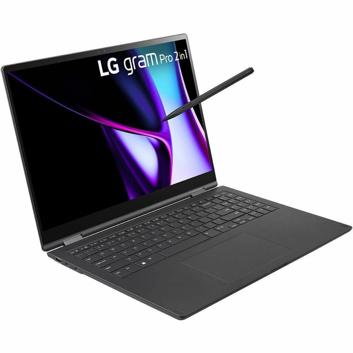 LG gram Pro 2024 16" Convertible 2-in-1 Notebook, Intel Core Ultra 5, 16GB DDR RAM, 1TB SSD, Windows 11 Pro, IPS Touchscreen, Face Recognition, MIL-STD810G - 16T90SP-G.APB4U1 (1 Year Warranty)