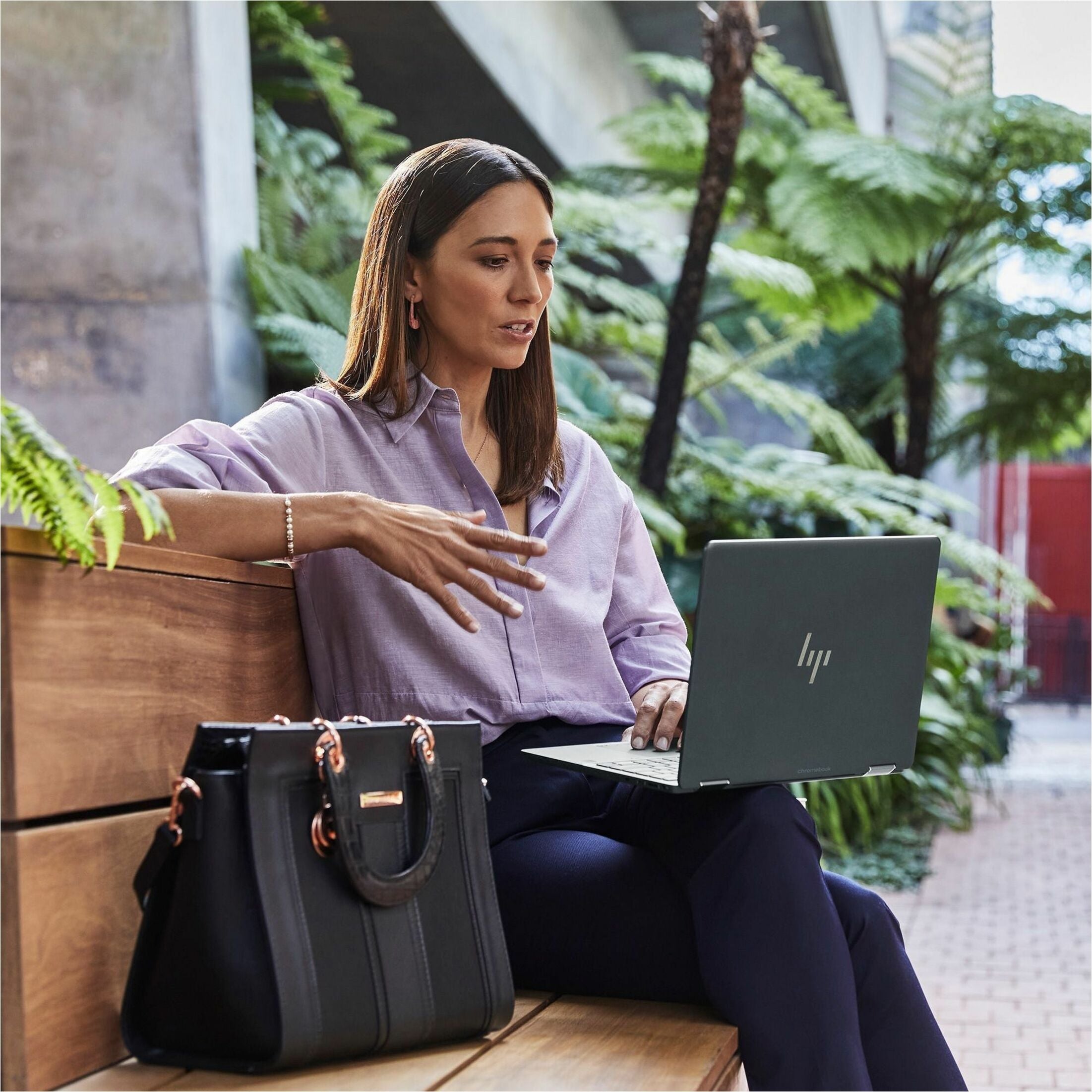 HP 2024 Elite Dragonfly Convertible 2-in-1 Notebook, 13.5" 2K IPS Touchscreen, Intel Core i5-1245U vPro, 8GB RAM, 256GB SSD, ChromeOS, Iris Xe Graphics, Slate Blue - A4ED1UT#ABA (1 Year Warranty)