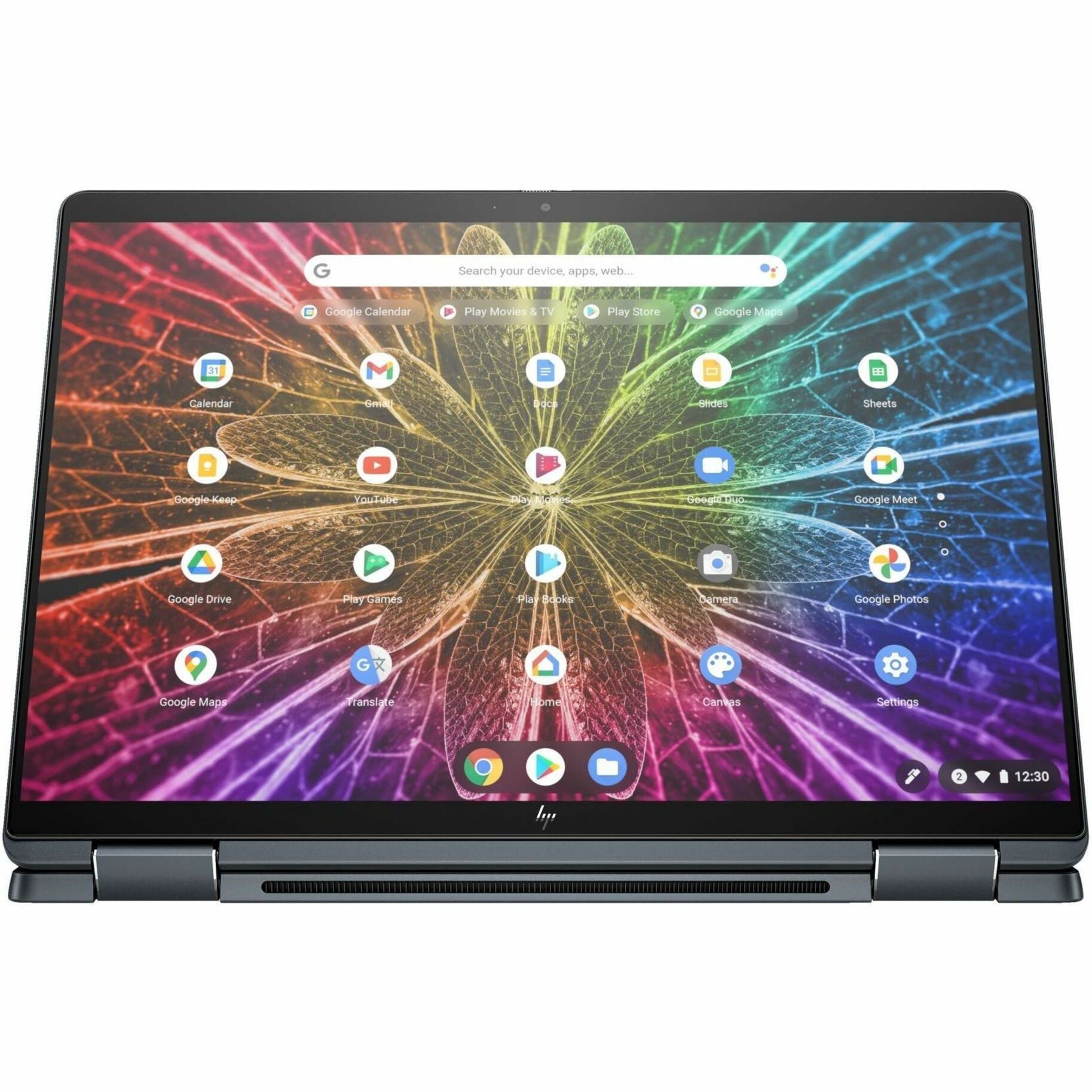 HP 2024 Elite Dragonfly Convertible 2-in-1 Notebook, 13.5" 2K IPS Touchscreen, Intel Core i5-1245U vPro, 8GB RAM, 256GB SSD, ChromeOS, Iris Xe Graphics, Slate Blue - A4ED1UT#ABA (1 Year Warranty)