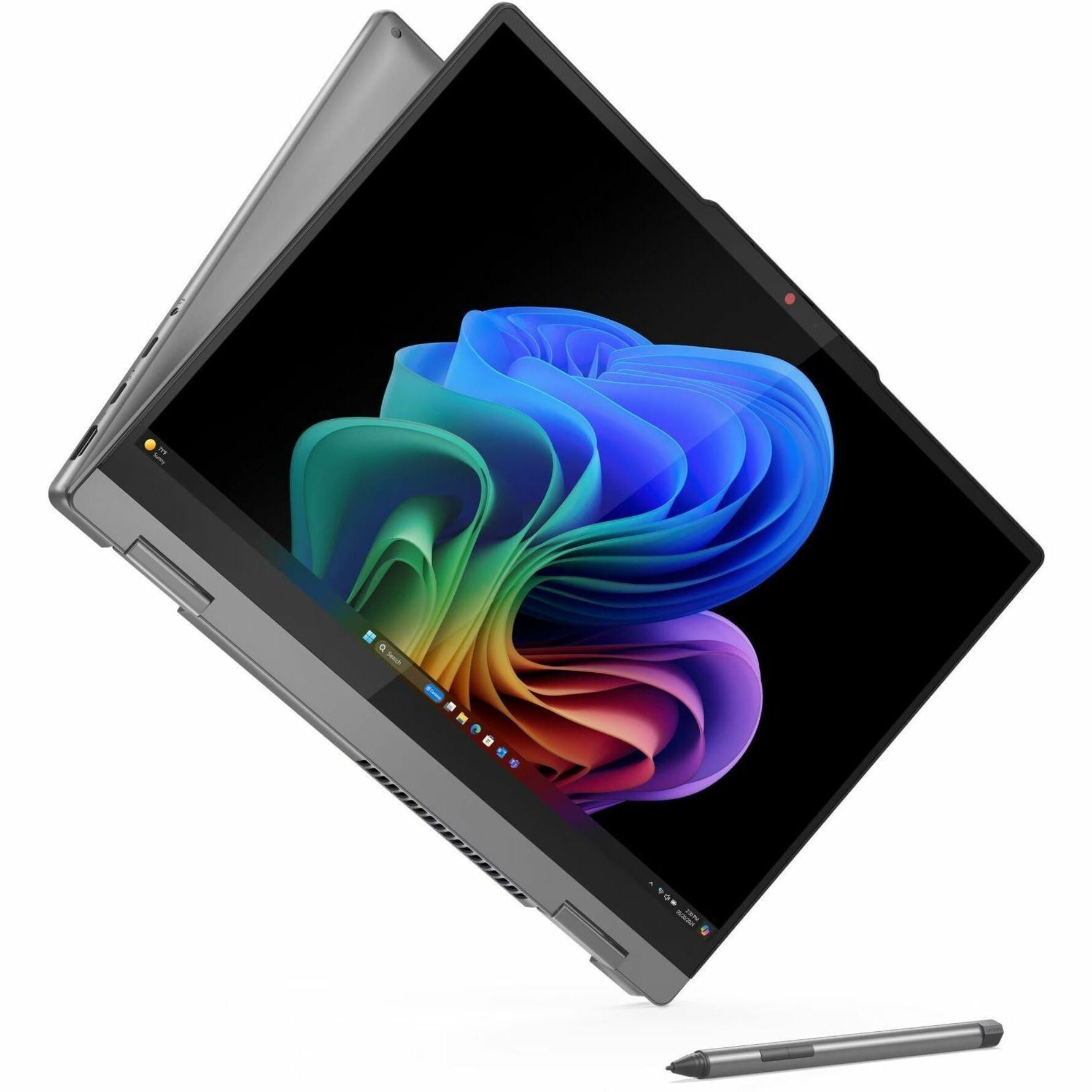Lenovo 2024 IdeaPad 5 14Q8X9 Convertible 2-in-1 Notebook, AI-Powered Snapdragon X Plus, 14" OLED WUXGA Touch Display, 16GB LPDDR5X, 1TB SSD, Windows 11, Luna Gray - 83GH0000US (1 Year Warranty)