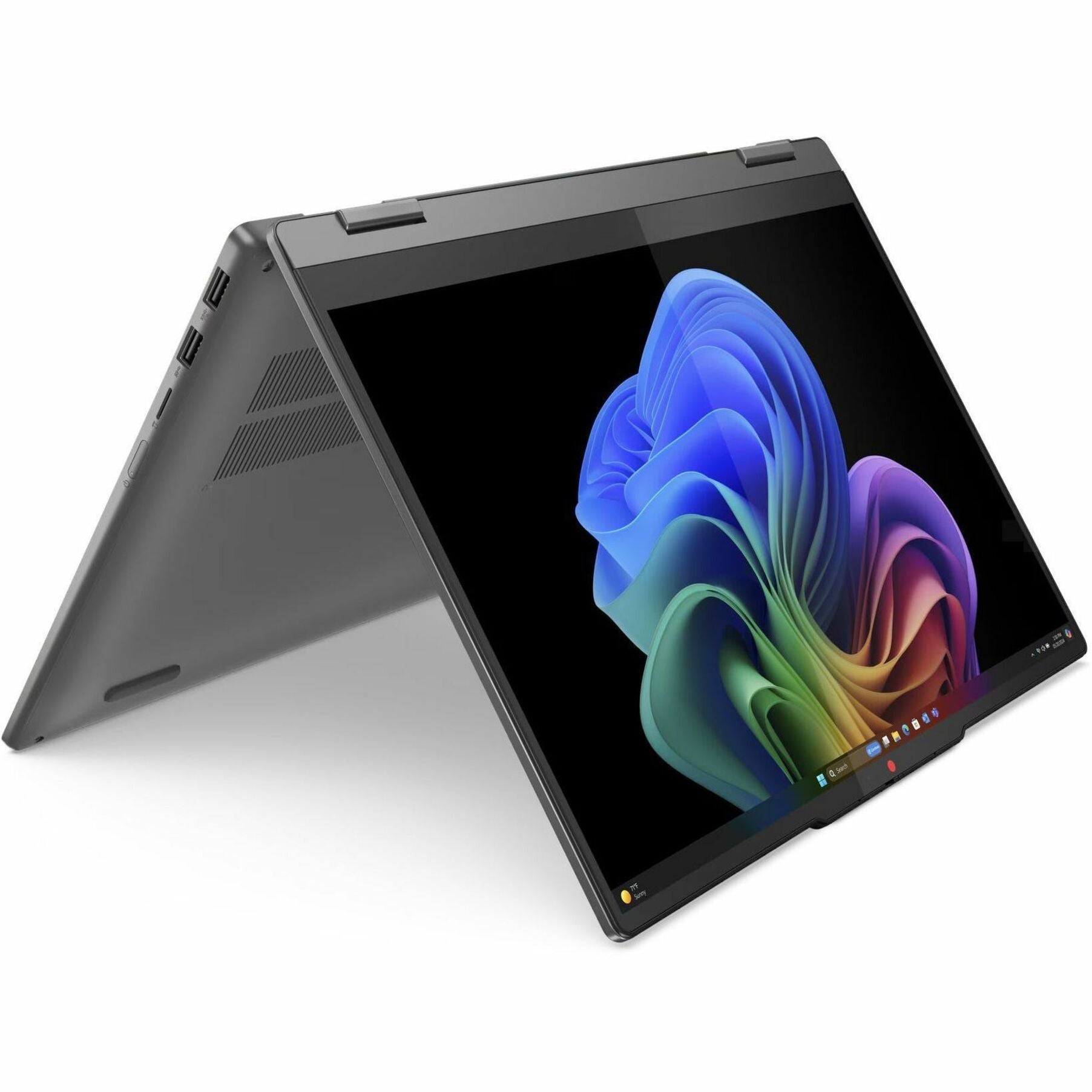 Lenovo 2024 IdeaPad 5 14Q8X9 Convertible 2-in-1 Notebook, AI-Powered Snapdragon X Plus, 14" OLED WUXGA Touch Display, 16GB LPDDR5X, 1TB SSD, Windows 11, Luna Gray - 83GH0000US (1 Year Warranty)