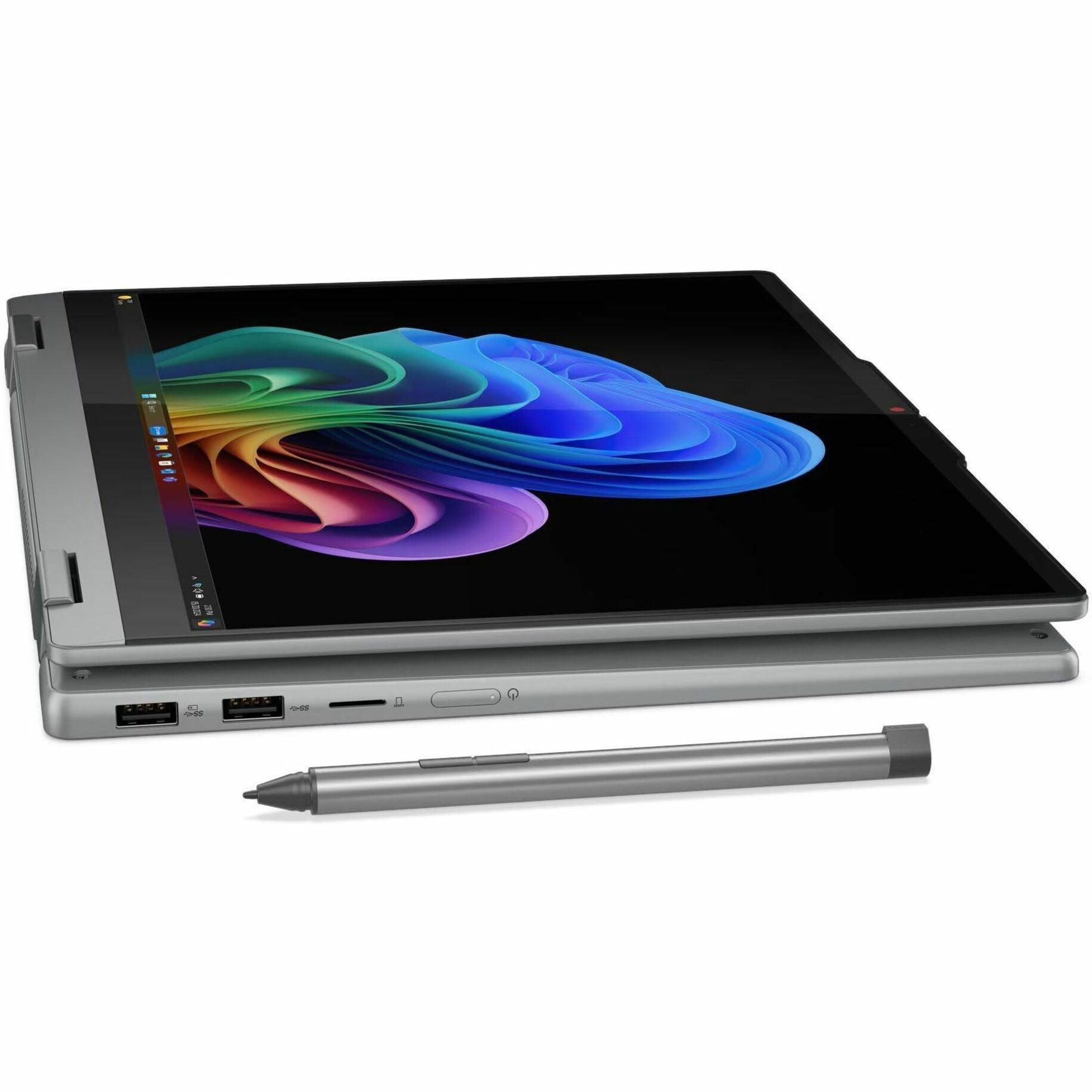 Lenovo 2024 IdeaPad 5 14Q8X9 Convertible 2-in-1 Notebook, AI-Powered Snapdragon X Plus, 14" OLED WUXGA Touch Display, 16GB LPDDR5X, 1TB SSD, Windows 11, Luna Gray - 83GH0000US (1 Year Warranty)