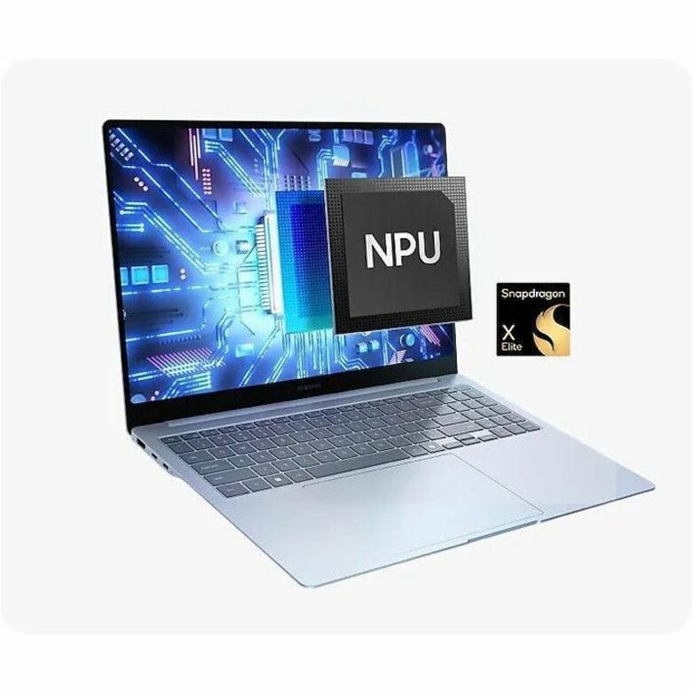 Samsung 2024 Galaxy Book4 Edge Convertible 2-in-1 Notebook, 14" Dynamic AMOLED 2X Touch, Snapdragon X Elite, 16GB RAM, 512GB SSD, Windows 11 Pro, AI-Powered, Copilot Key, Sapphire Blue - NP944XMA-MC1US (1 Year Warranty)