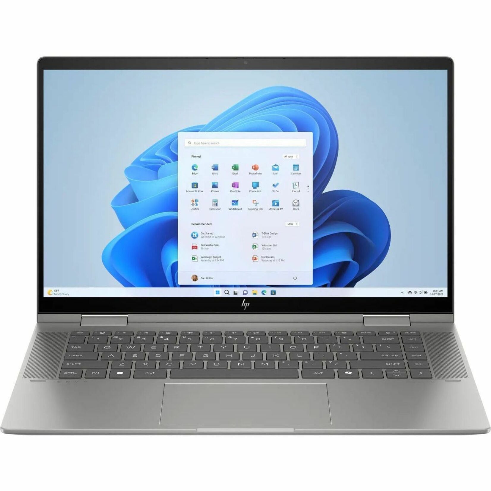 HP ENVY x360 2024 Convertible 2-in-1 Notebook, 15.6" FHD IPS Touchscreen, Intel Core Ultra 7, 16GB RAM, 1TB SSD, Windows 11, 18.5Hr Battery, Privacy Features, Gray - 9U6Z8UAR#ABA (Refurbished)