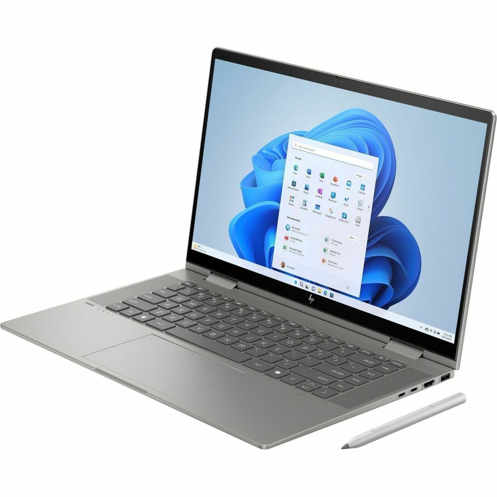 HP ENVY x360 2024 Convertible 2-in-1 Notebook, 15.6" FHD IPS Touchscreen, Intel Core Ultra 7, 16GB RAM, 1TB SSD, Windows 11, 18.5Hr Battery, Privacy Features, Gray - 9U6Z8UAR#ABA (Refurbished)