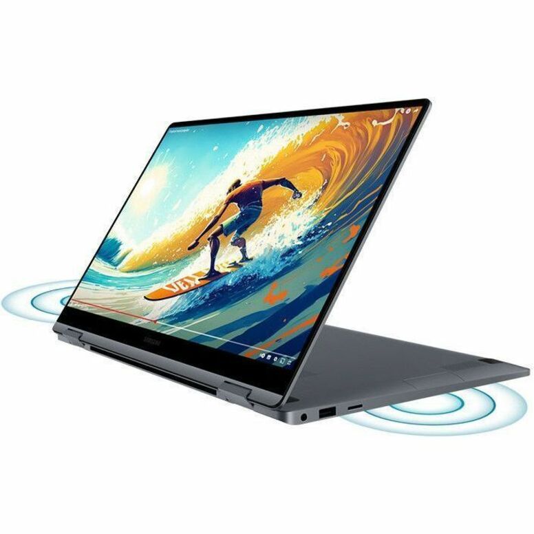 Samsung 2024 Galaxy Book4 360 Convertible Notebook, 15.6" AMOLED, Intel Core i5-120U, 16GB RAM, 256GB SSD, Thunderbolt 4, Moonstone Gray - NP754QGK-KG3US (1 Year Warranty)