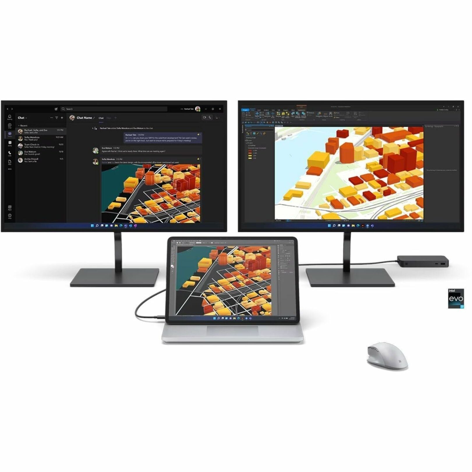 Microsoft - Surface Laptop Studio 2 - 14.4" Touch-Screen - Intel Core i7 with 64GB Memory -GeForce RTX 4060-1TB SSD (Latest Model) - Platinum (Z2D-00001)