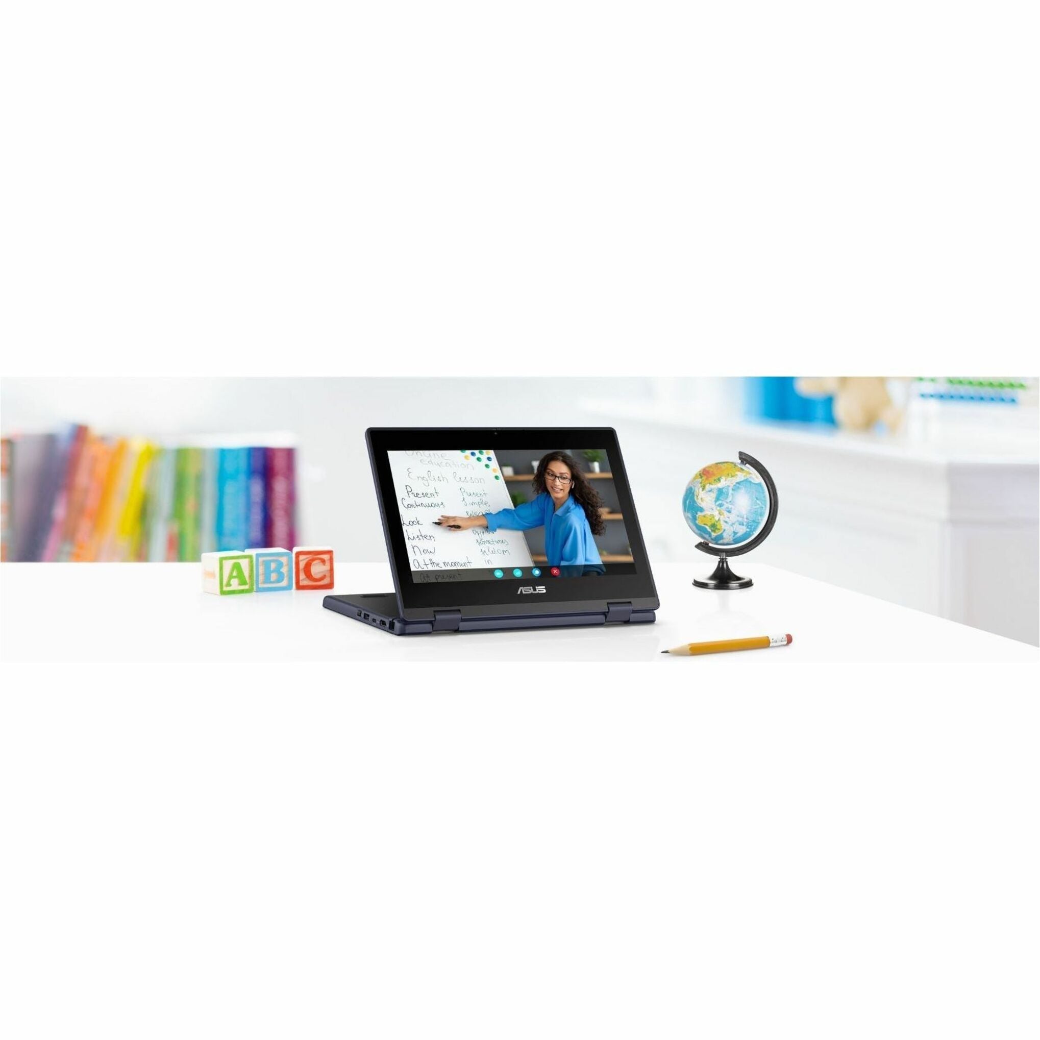 ASUS 2024 BR1104F Convertible 2-in-1 Notebook, 11.6" HD Touchscreen, Intel N250 Quad-Core, 8GB LPDDR5, 128GB SSD, Military-Grade Rugged, Windows 11 Pro - BR1104FTA-YS24T (1 Year Warranty)