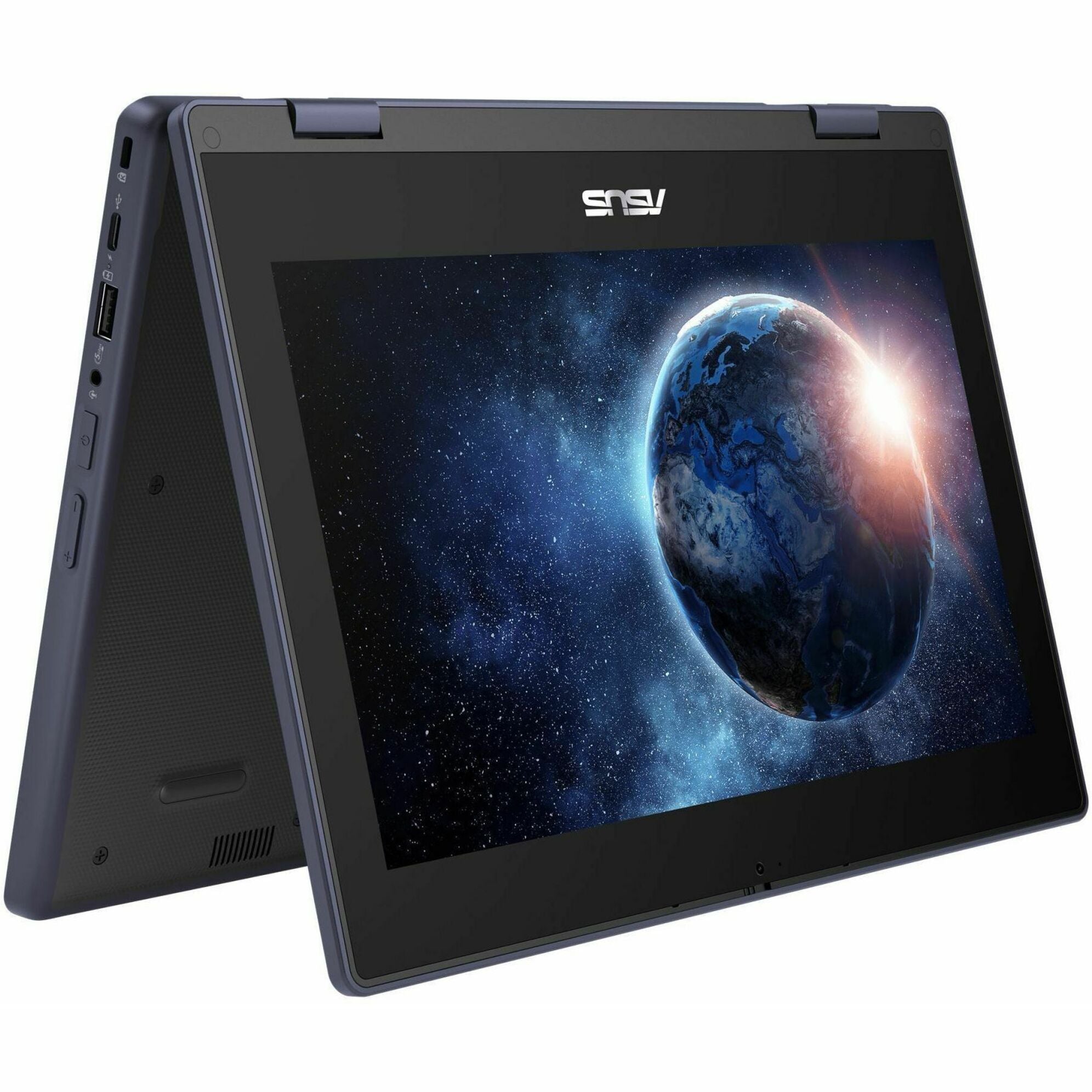 ASUS 2024 BR1104F Convertible 2-in-1 Notebook, 11.6" HD Touchscreen, Intel N150 Quad-Core, 4GB LPDDR5, 128GB SSD, TPM, Windows 11 Pro, Military-Grade Rugged, Gray - BR1104FTA-YS14T (1 Year Warranty)
