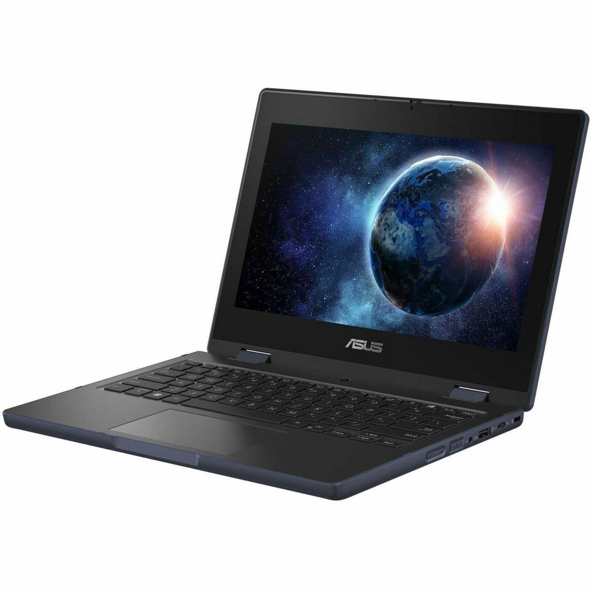 ASUS 2024 BR1104F Convertible 2-in-1 Notebook, 11.6" HD Touchscreen, Intel N150 Quad-Core, 4GB LPDDR5, 128GB SSD, TPM, Windows 11 Pro, Military-Grade Rugged, Gray - BR1104FTA-YS14T (1 Year Warranty)
