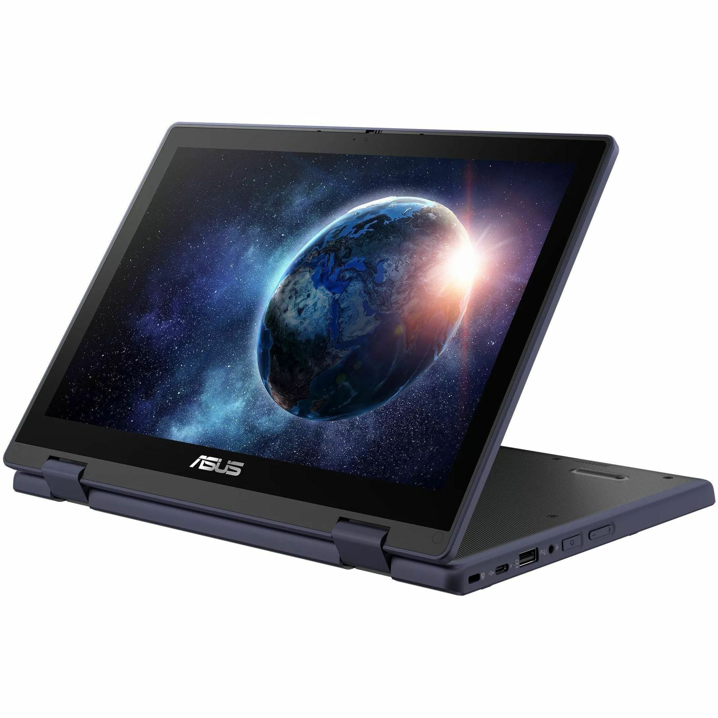 ASUS 2024 BR1204F Convertible 2-in-1 Notebook, 12.2" WUXGA Touchscreen, Intel N150 Quad-Core, 4GB LPDDR5, 128GB Storage, TPM, Windows 11 Pro, Military-Grade Rugged - BR1204FTA-YS14T (1 Year Warranty)