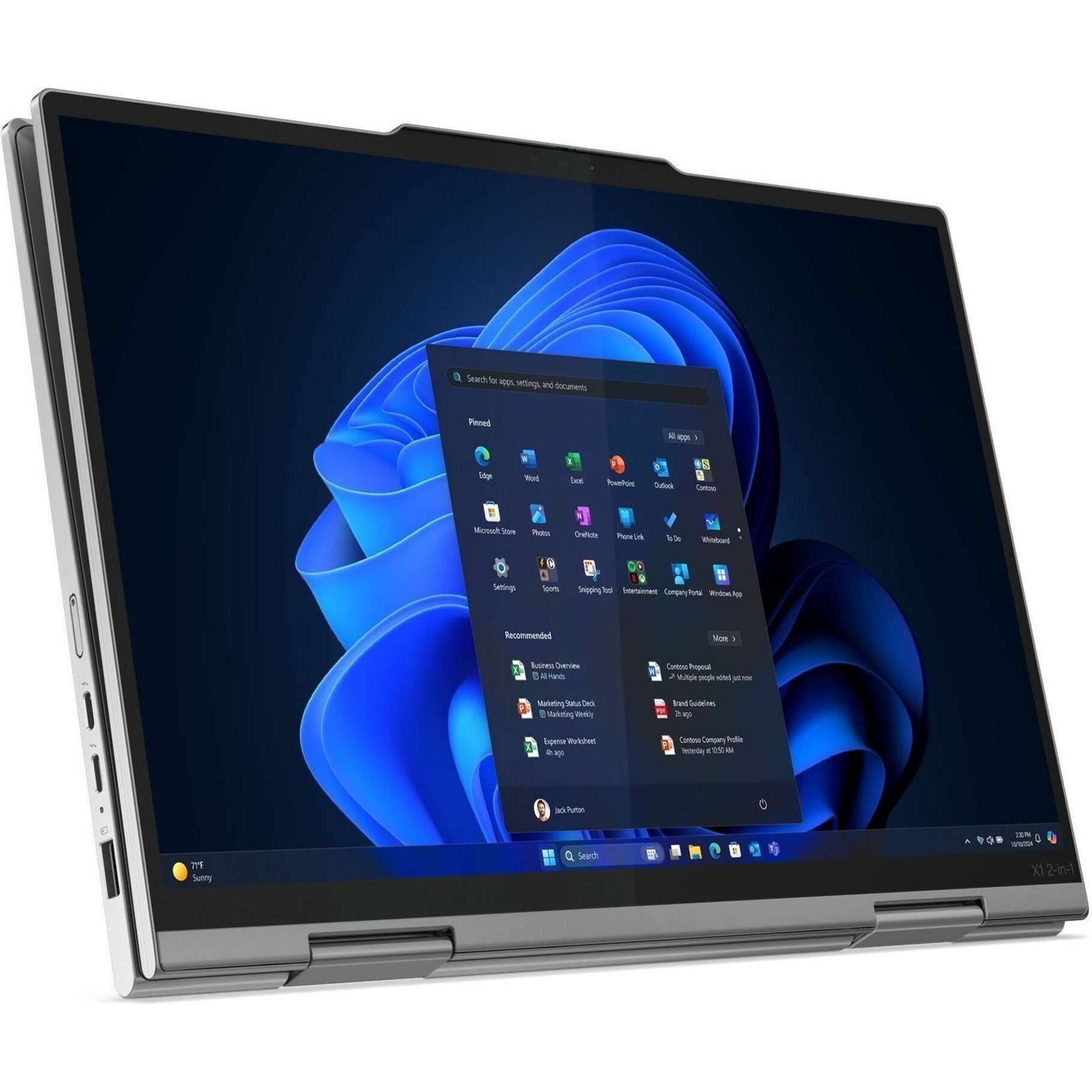 Lenovo ThinkPad X1 2025 Convertible 2-in-1 Notebook, Core Ultra 7 268V vPro, 32GB LPDDR5X, 512GB SSD, 14" IPS Touch, Intel Arc Graphics, Windows 11 Pro - 21NU0036US (1 Year Warranty)