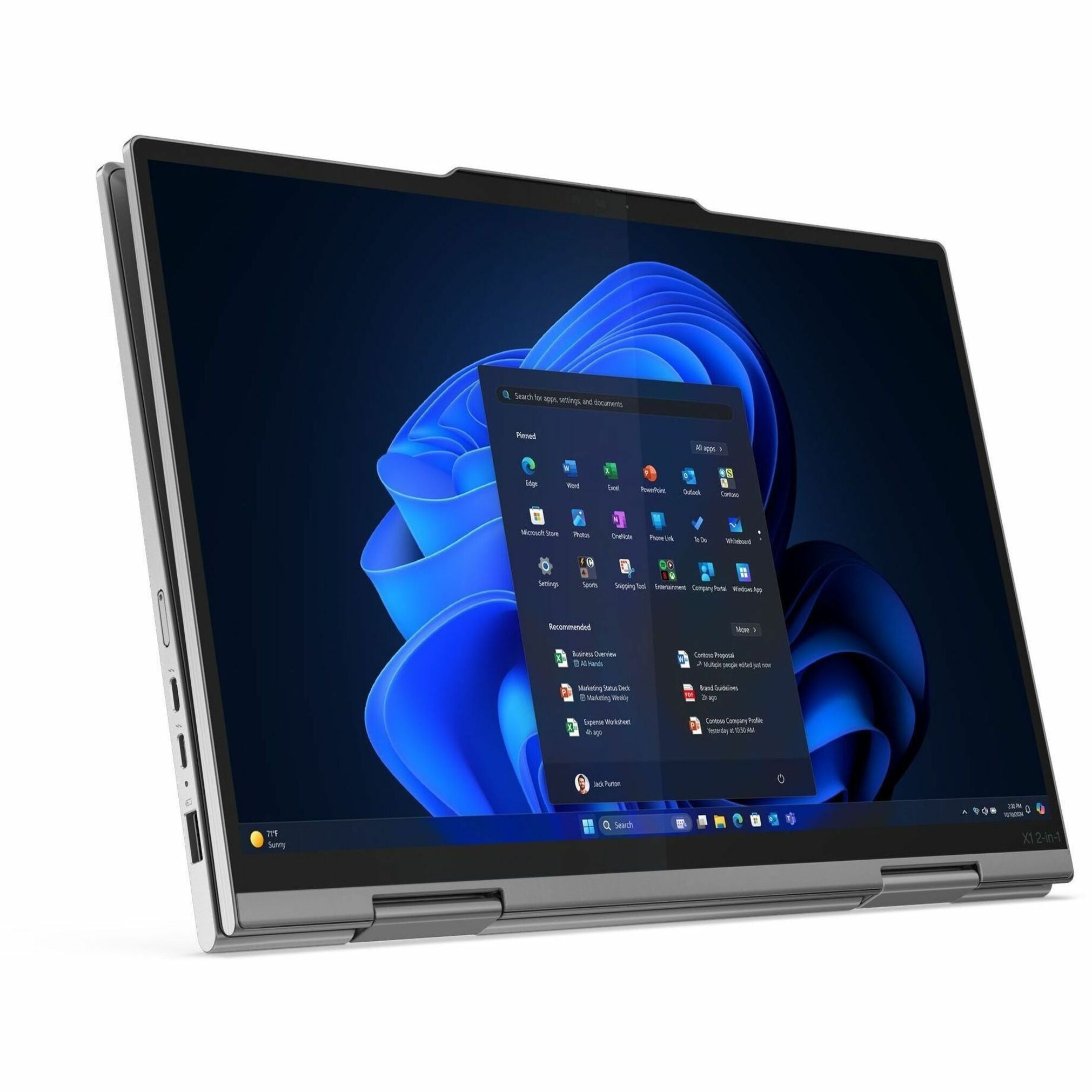 Lenovo ThinkPad X1 Gen 10 2025 Convertible 2-in-1 Notebook, Core Ultra 7 258V, 32GB LPDDR5X, 512GB SSD, 14" IPS Touch, Intel Arc Graphics, Windows 11 Pro, Gray - 21NU0035US (1 Year Warranty)