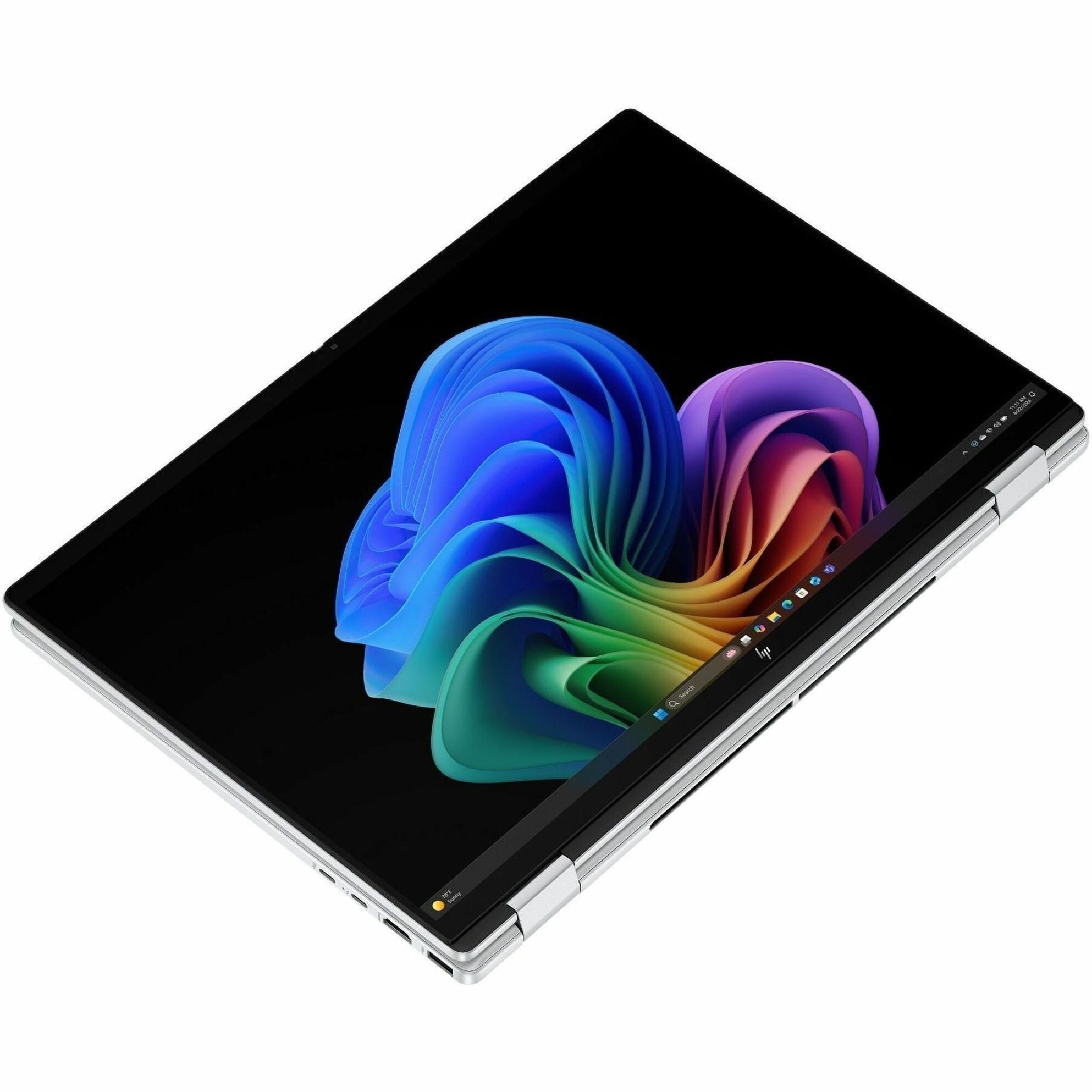 HP OmniBook 7 Flip 2024 Convertible 2-in-1 Notebook, 16" IPS Touch Display, Intel Core Ultra 7, 16GB LPDDR5X, 512GB SSD, AI-Powered, Windows 11, Glacier Silver - B6JG7UA#ABA (1 Year Warranty)
