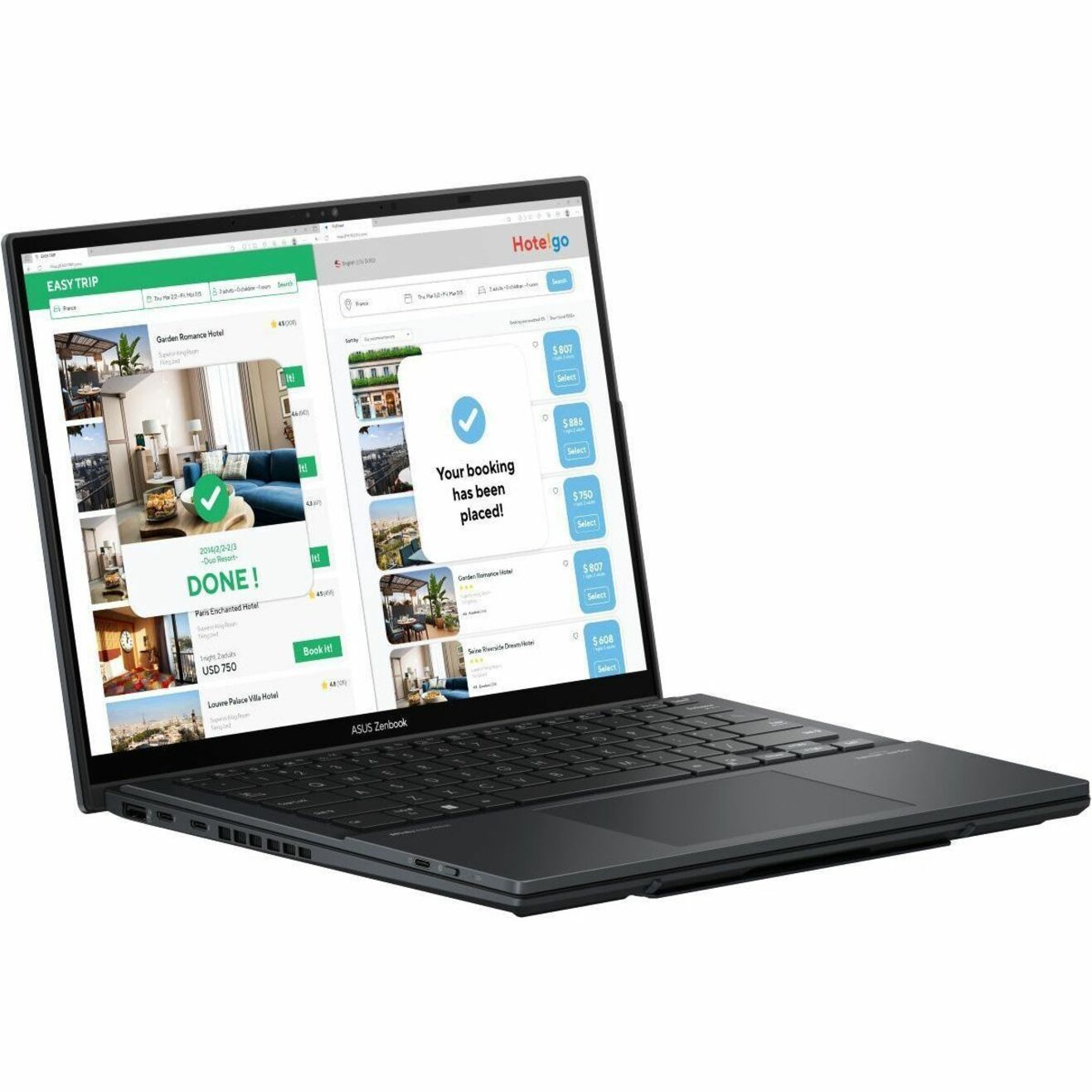 ASUS 2024 Zenbook Duo UX8406CA 2-in-1 Notebook, Dual 14" 3K OLED Touchscreens, Intel Core Ultra 9, 32GB RAM, 1TB SSD, AI-Powered, Military-Grade, Inkwell Gray - UX8406CA-PS99T (1 Year Warranty)