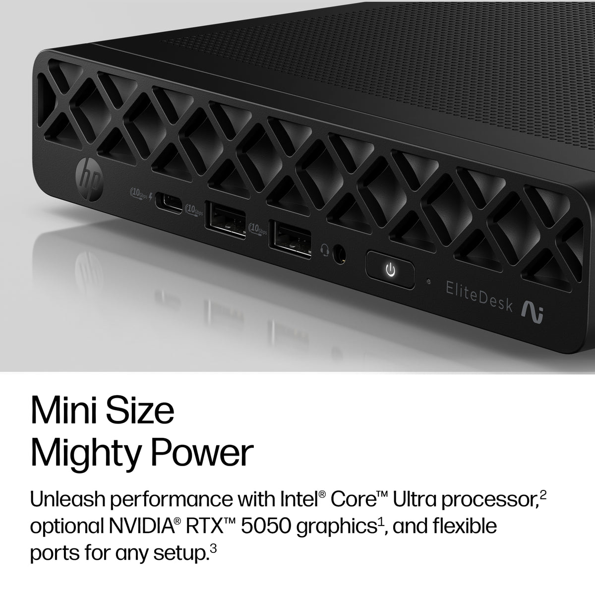 HP EliteDesk 8 Mini G2i Desktop Next Gen AI PC Wolf Pro Security Edition Copilot+ PC Intel Core Ultra 5 16 GB DDR5-SDRAM 512 GB SSD Windows 11 Pro Mini PC