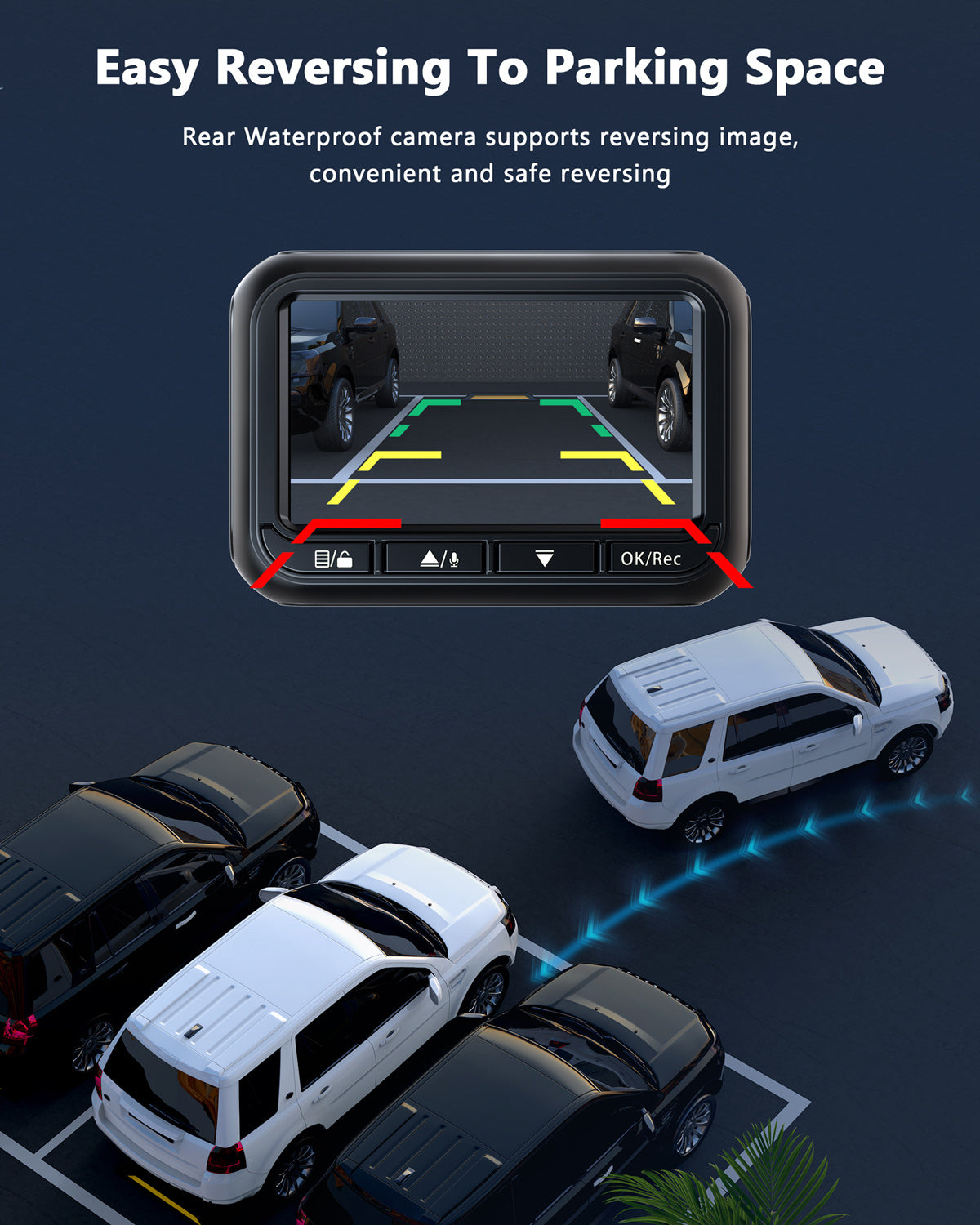 Campark CE18A/DC07 1080P Front and Rear Dual Dash Camera