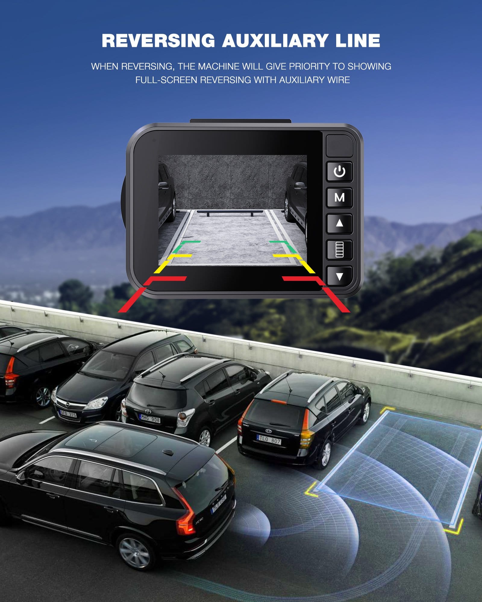 Campark DC45 Dual Dash Cam GPS Front and Rear 4K & 1080P Mini Dash Camera（Only available in the UK）