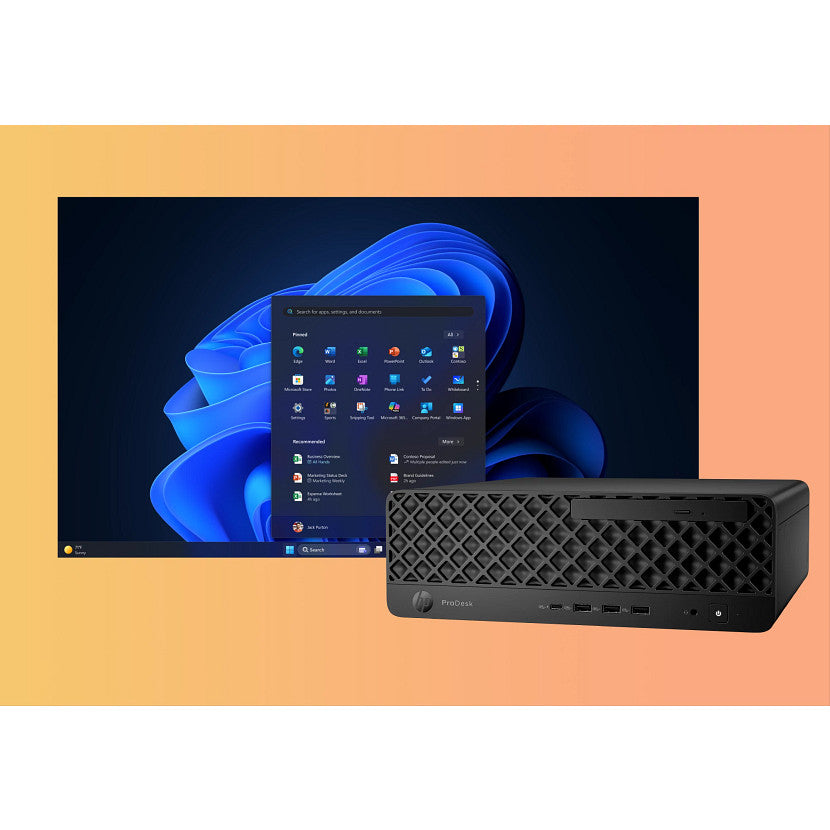 HP ProDesk 4 SFF G1i Desktop AI PC Wolf Pro Security Edition Intel Core Ultra 5 235 32 GB DDR5-SDRAM 512 GB SSD Windows 11 Pro Black