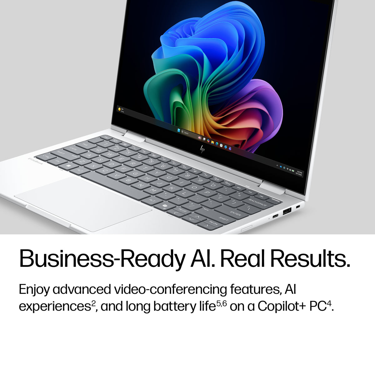 HP EliteBook 8 Flip G2i 13 inch Notebook Next Gen AI PC Wolf Pro Security Edition Copilot+ PC Intel Core Ultra 5 325 Laptop 13.3" Touchscreen WUXGA 32 GB LPDDR5x-SDRAM 512 GB SSD Wi-Fi 7 (802.11be) Windows 11 Pro Silver